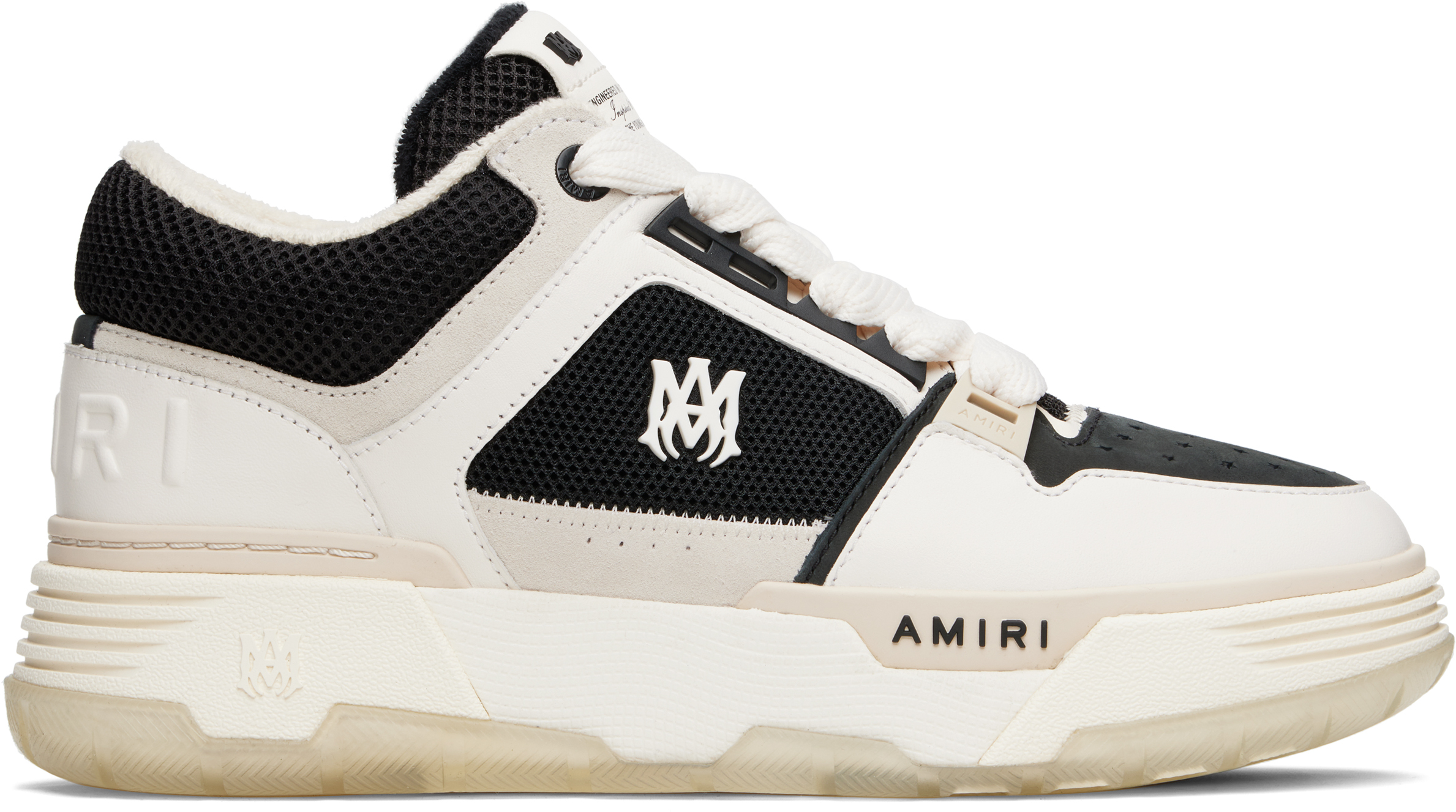 AMIRI: Off-White & Black MA-1 Sneakers | SSENSE