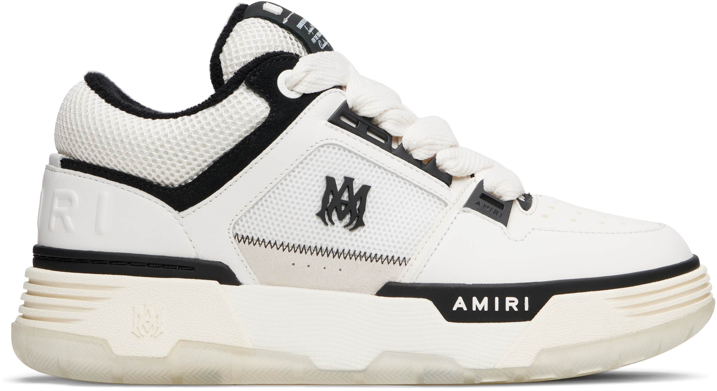 AMIRI: ホワイト＆ブラック MA-1 スニーカー | SSENSE 日本
