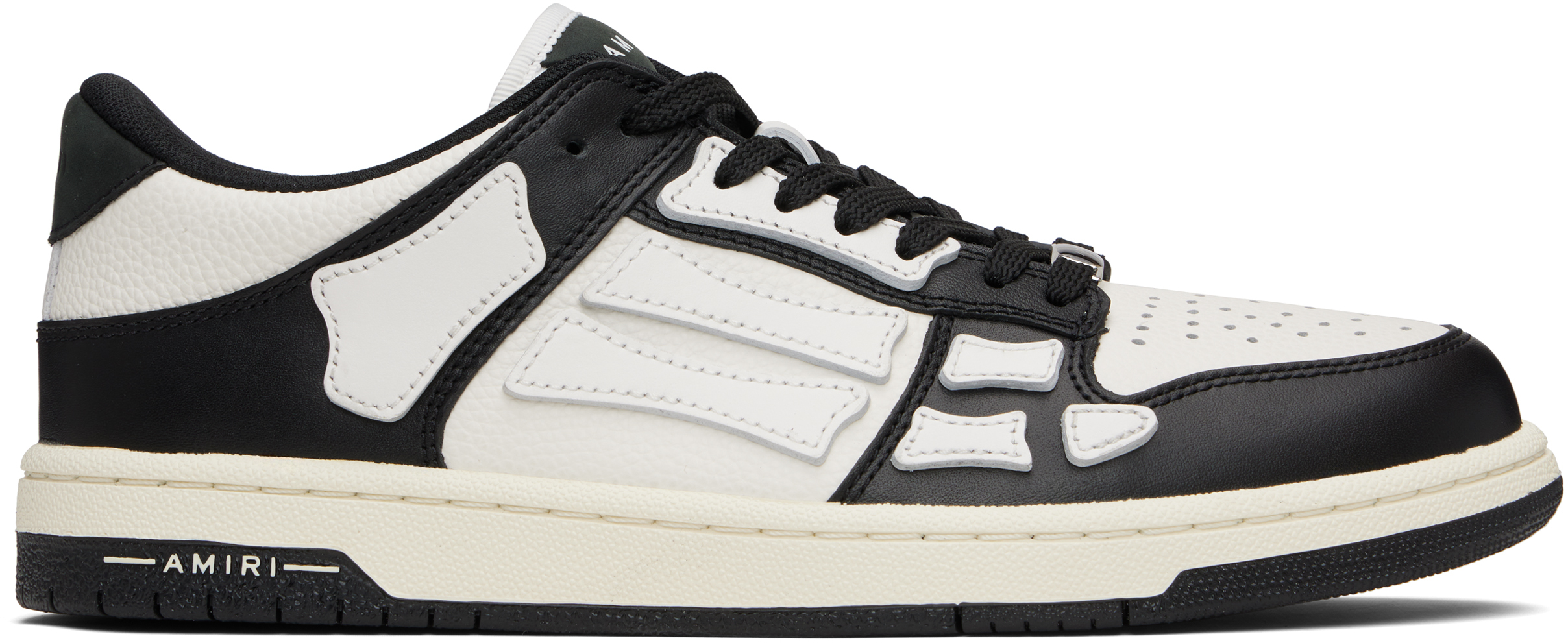 Black & White Skel Top Low Sneakers
