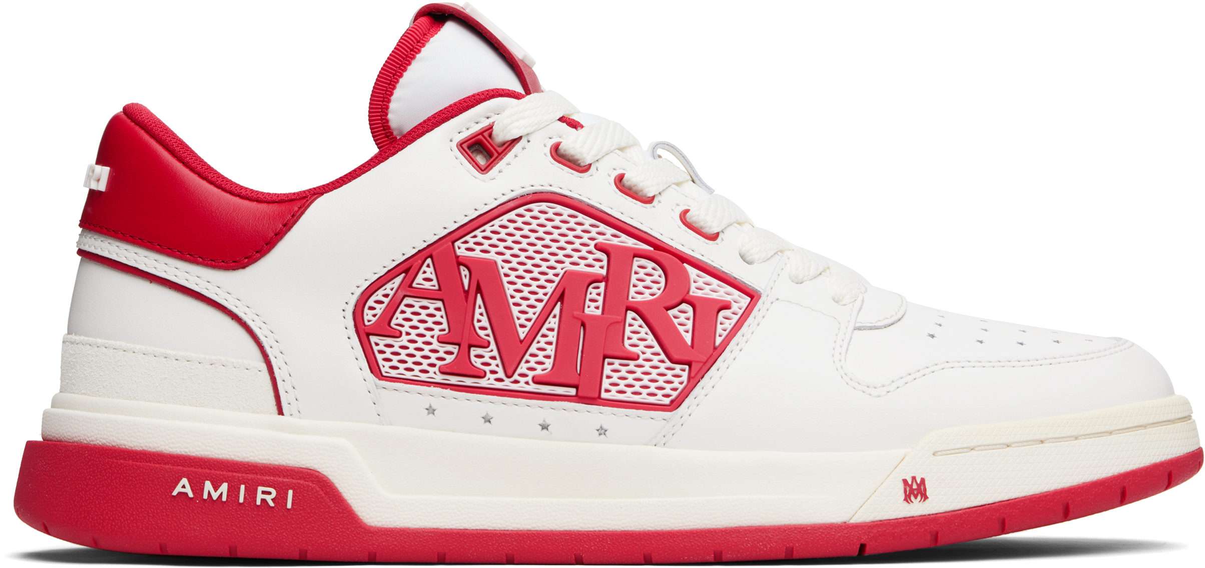 ★AMIRI★ レッド＆ホワイト ローカットスニーカー Buy Amiri Stars Court Low 'White Red' - MFS014 124 | GOAT