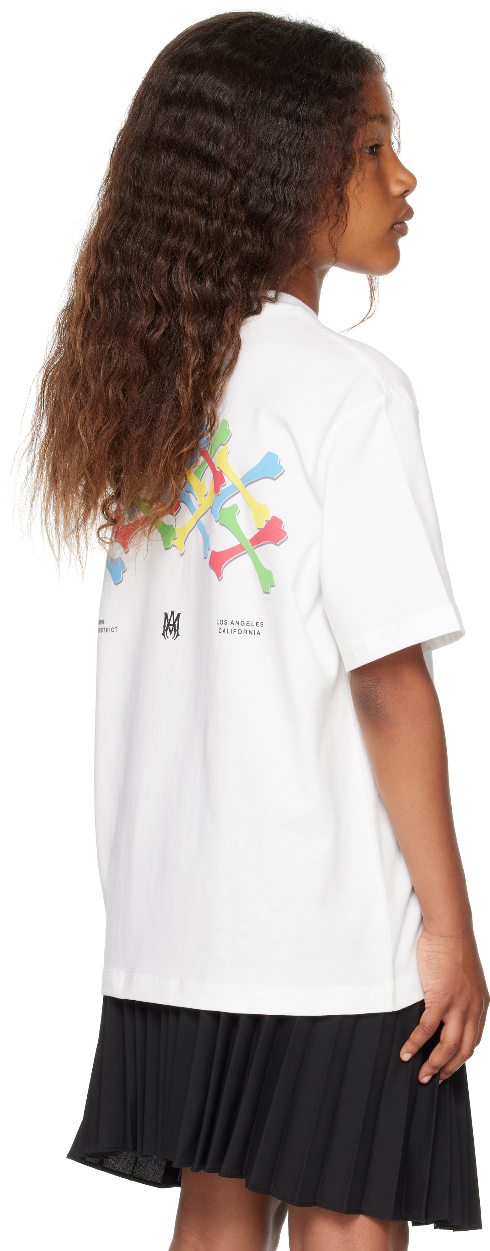 Amiri Kids Off-white Bones Stacked T-shirt