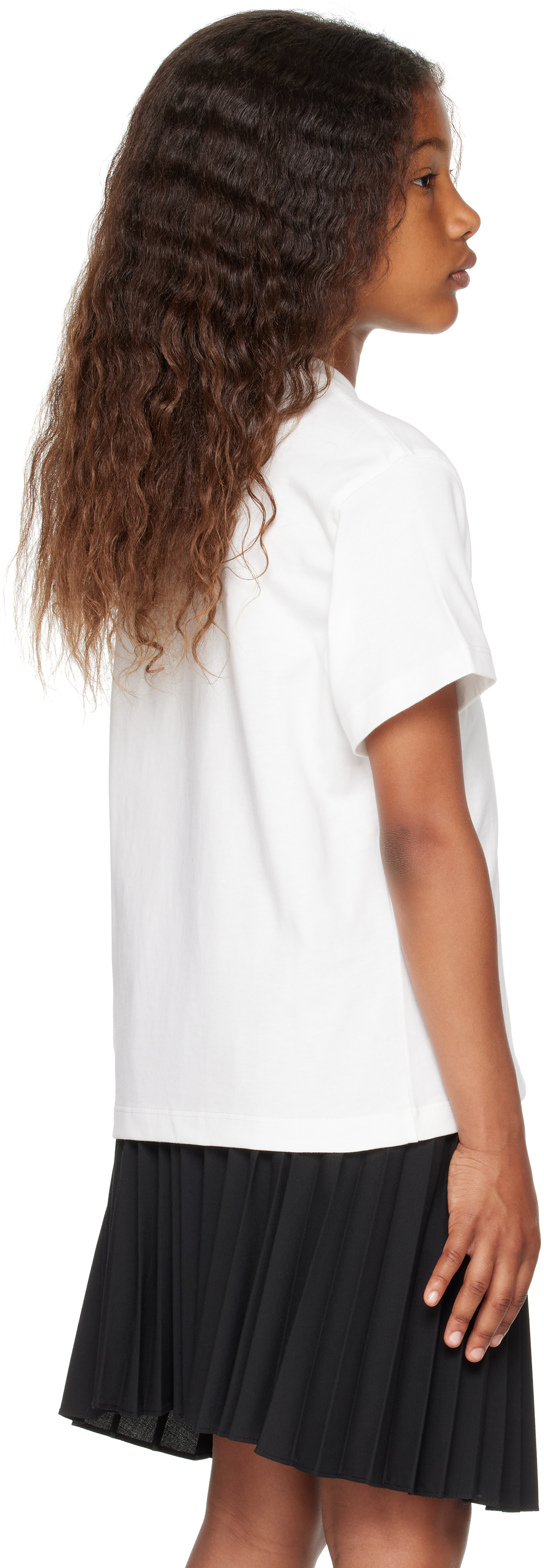 Amiri Kids Off-white Staggered T-shirt In White