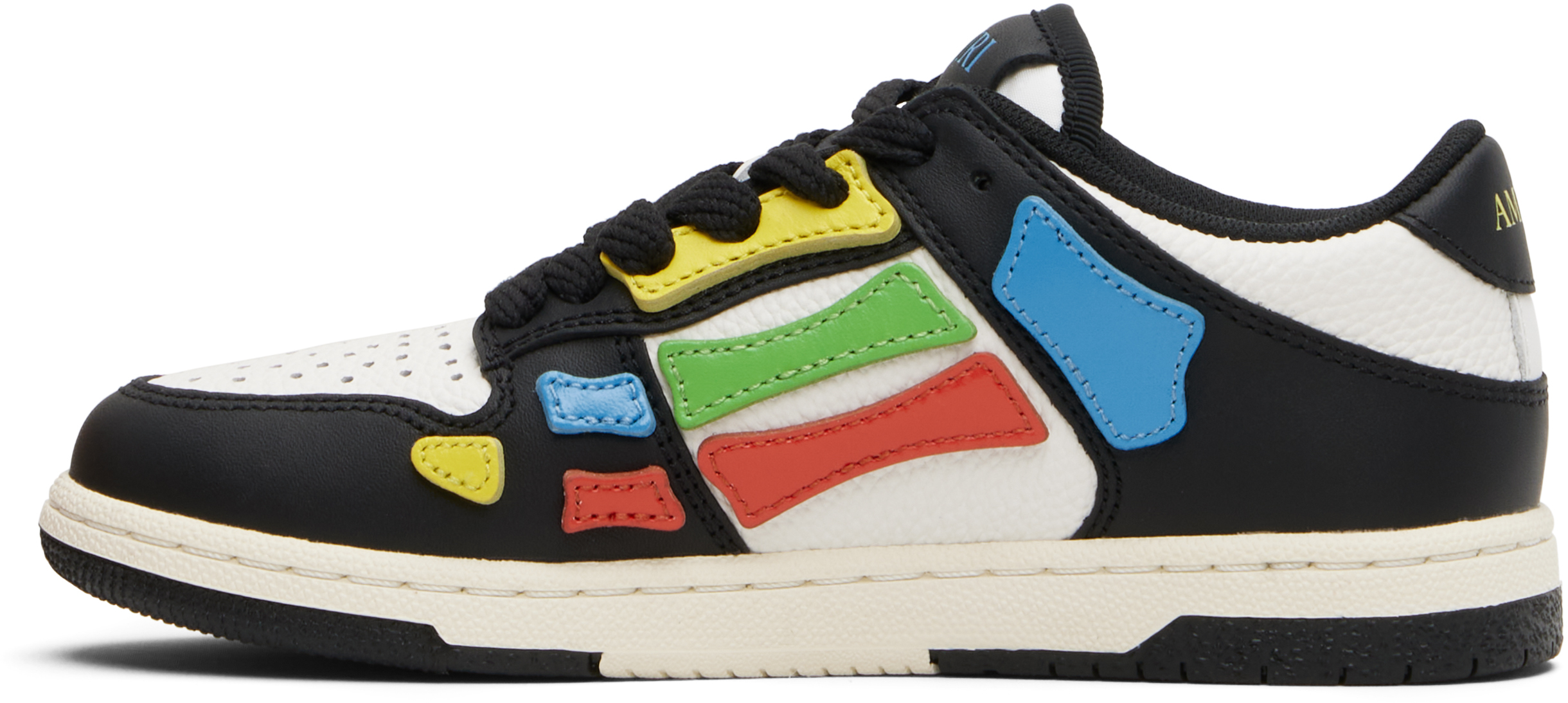 Amiri Kids Black & Multicolor Skel Top Low Sneakers In Multi