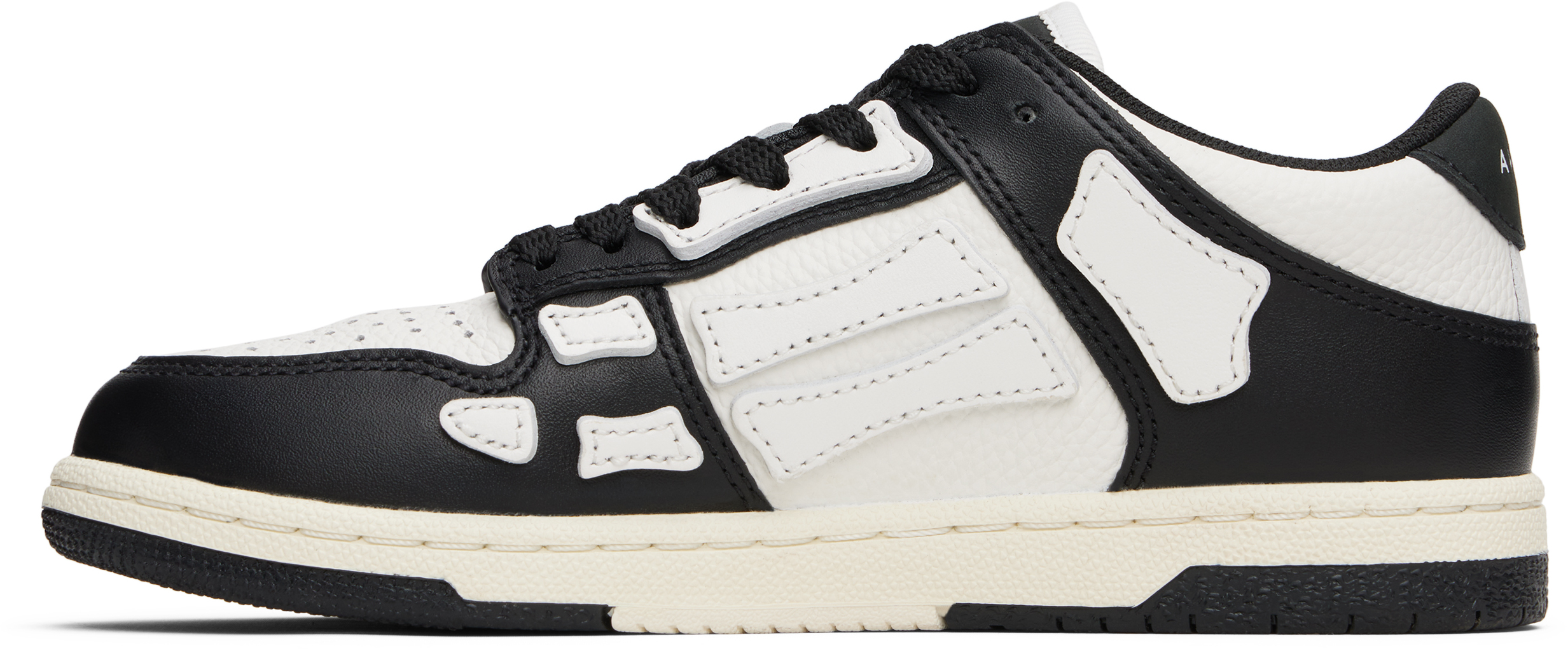 Amiri Kids Black & White Skel Top Low Sneakers