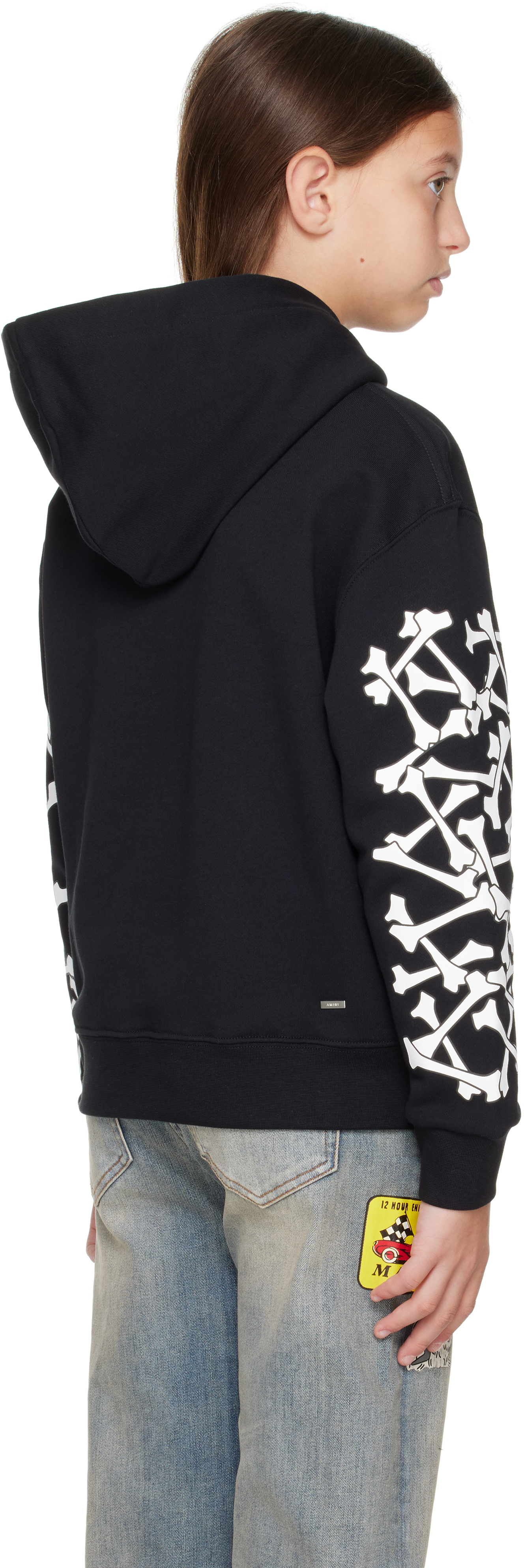 Amiri Kids Black Bones Hoodie