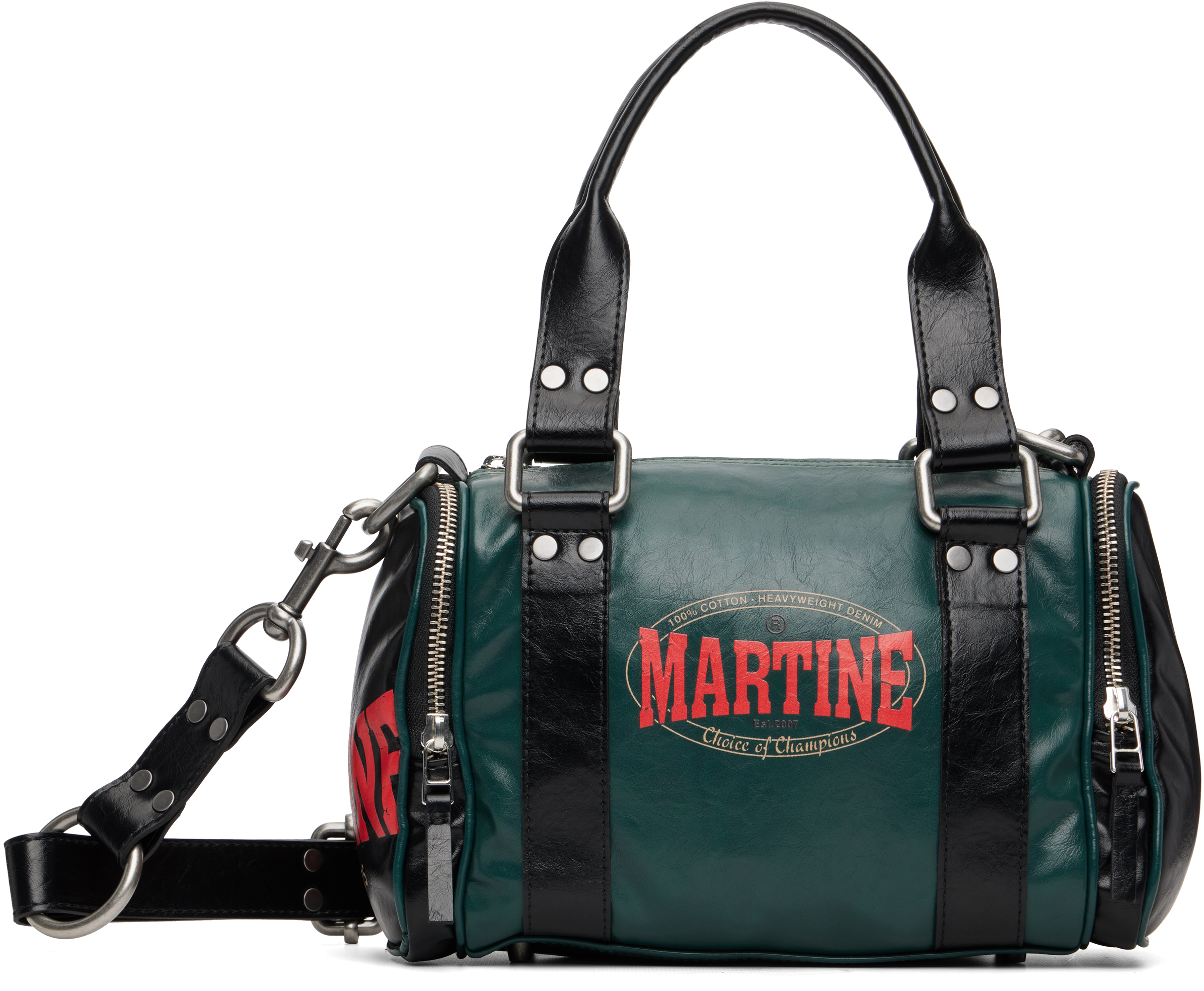 Martine Rose Green Mini Sports Bag