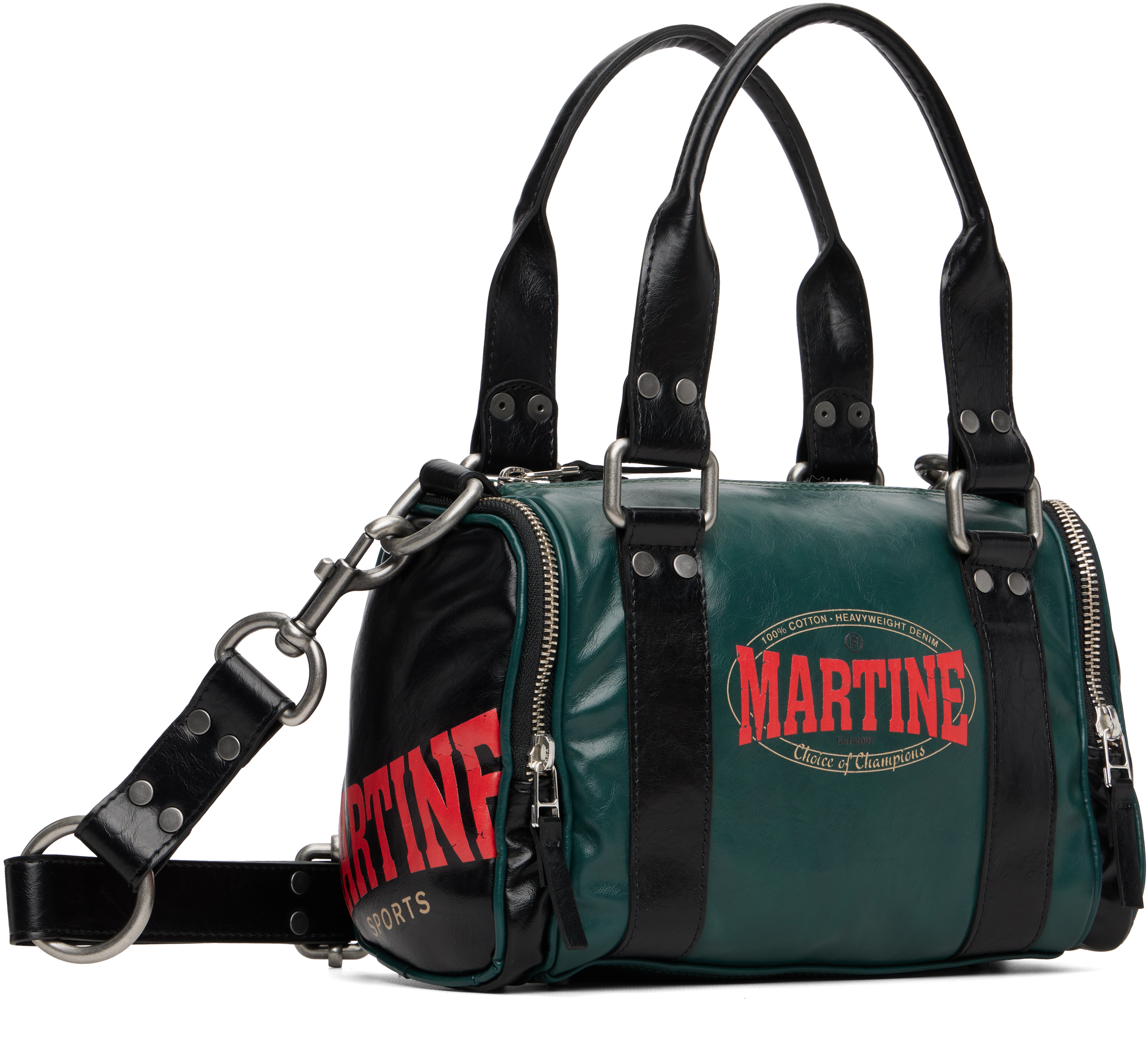 Martine Rose Green Mini Sports Bag