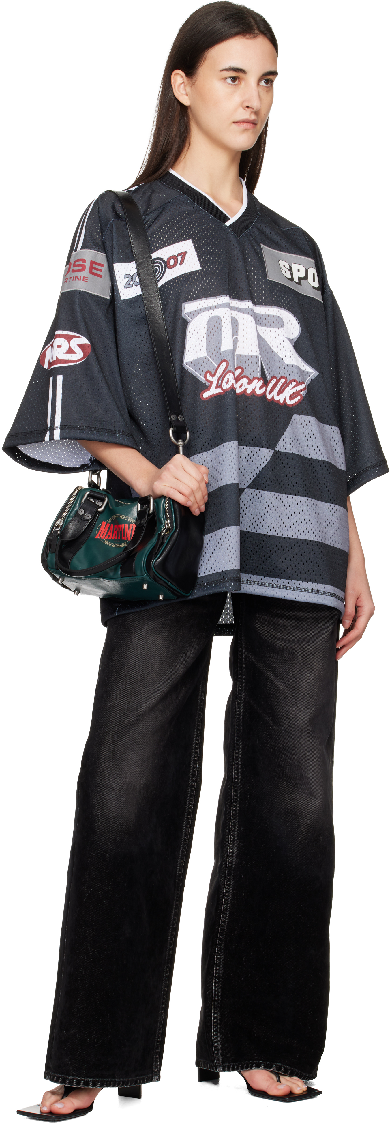 Martine Rose Green Mini Sports Bag