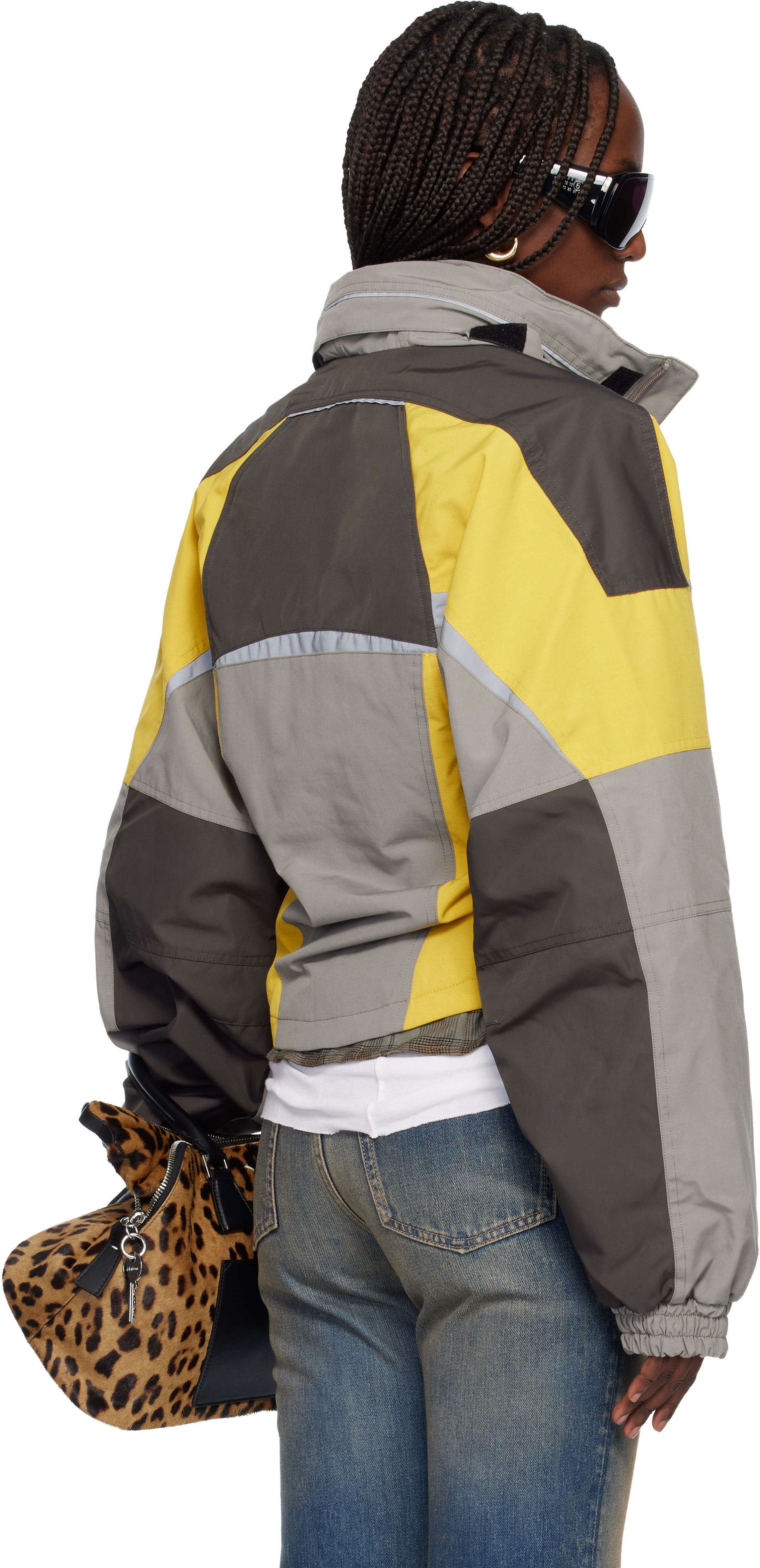 Martine Rose Gray Shrunken Sports Jacket