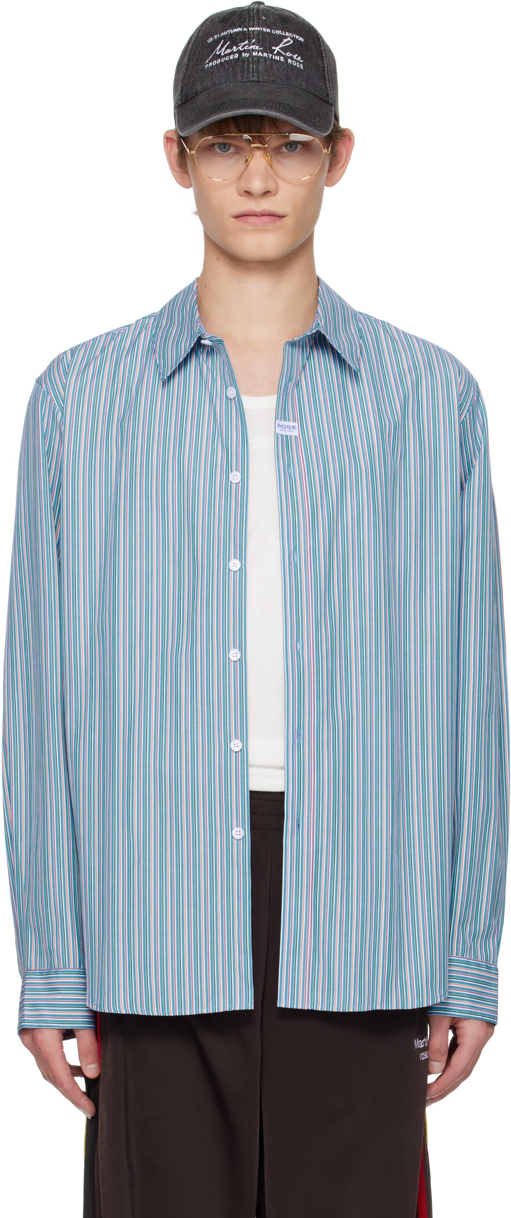 Martine Rose Classic Shirt In Blue