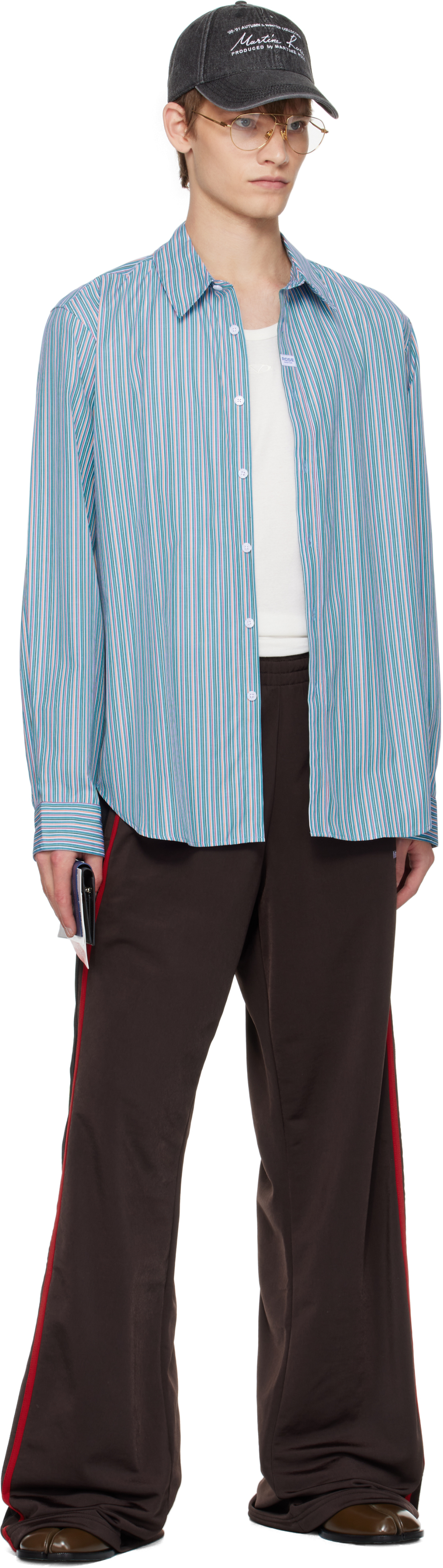 Martine Rose Classic Shirt In Blue