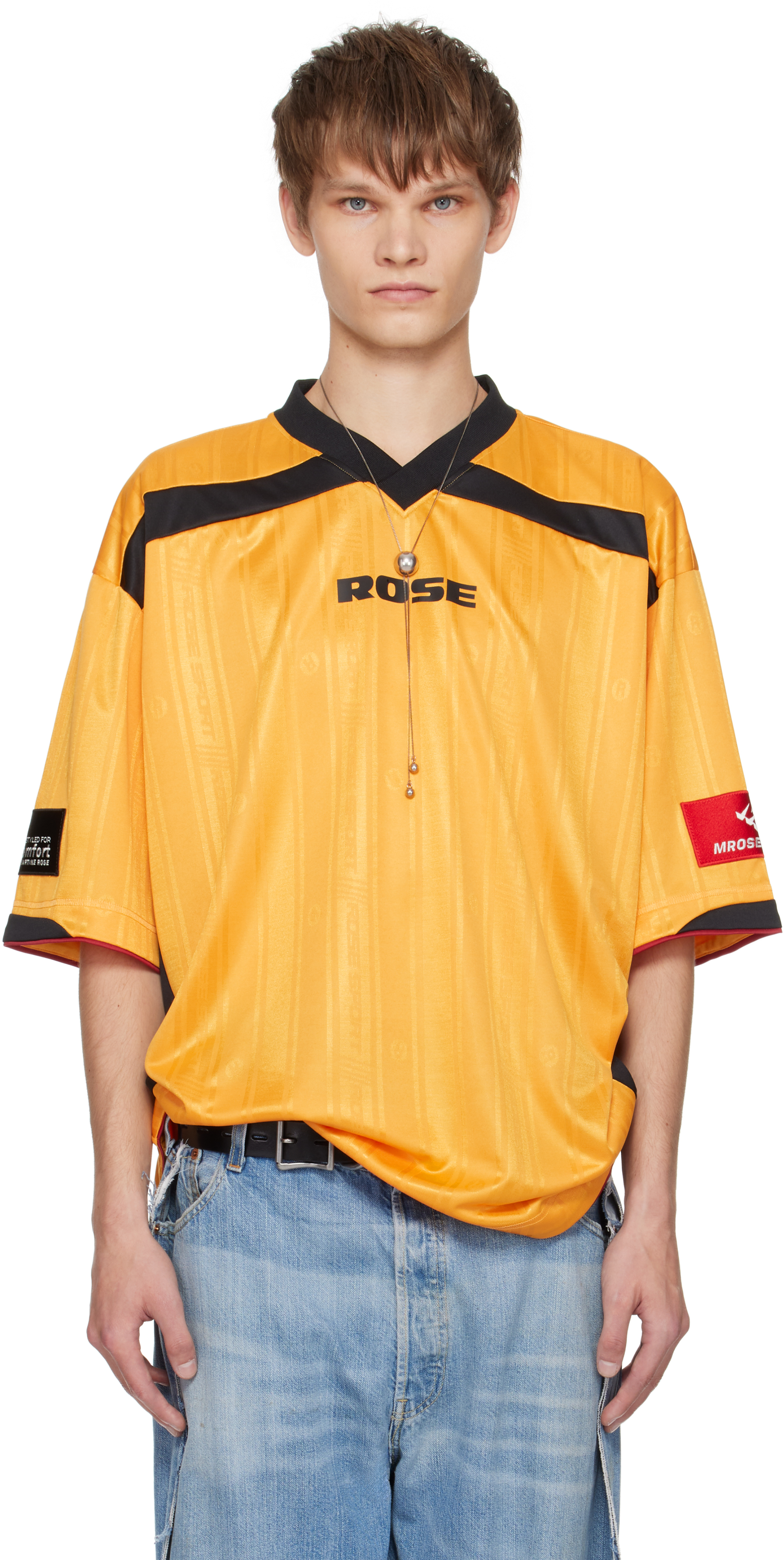 Martine Roseのイエロー Printed Rugby Tシャツがセール中