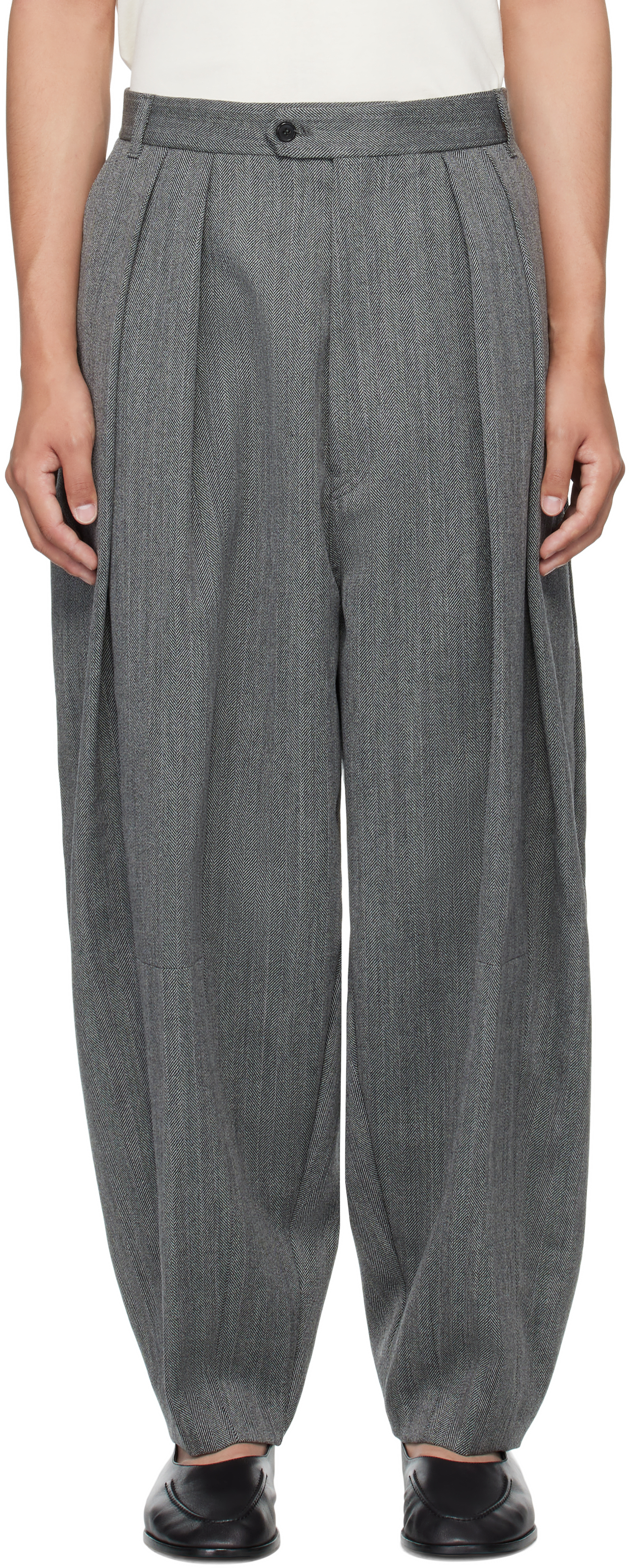 HED MAYNER 23SS 6pleats トラウザー Sサイズ HED MAYNER】23SSシーズンの新作ユニセックスアイテムが