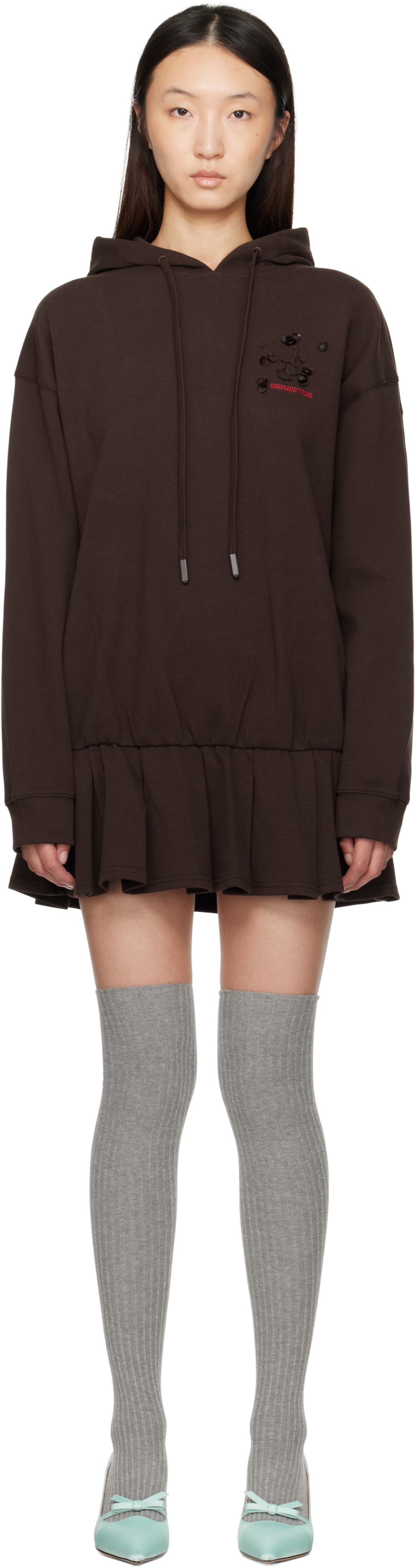 Shushu/Tongシュシュトン完売品 グレーワンピース UK10サイズ Shushu/tong ウィメンズ ドレス | SSENSE 日本