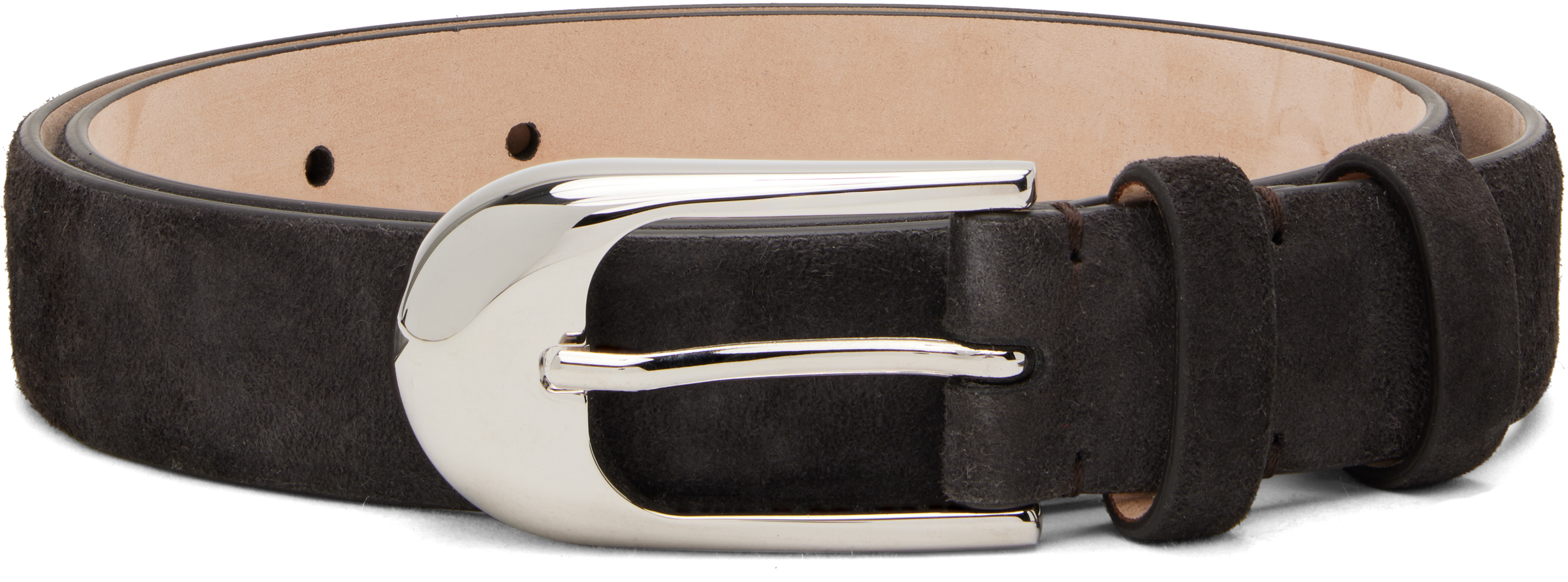 Khaite Brown Dome Belt