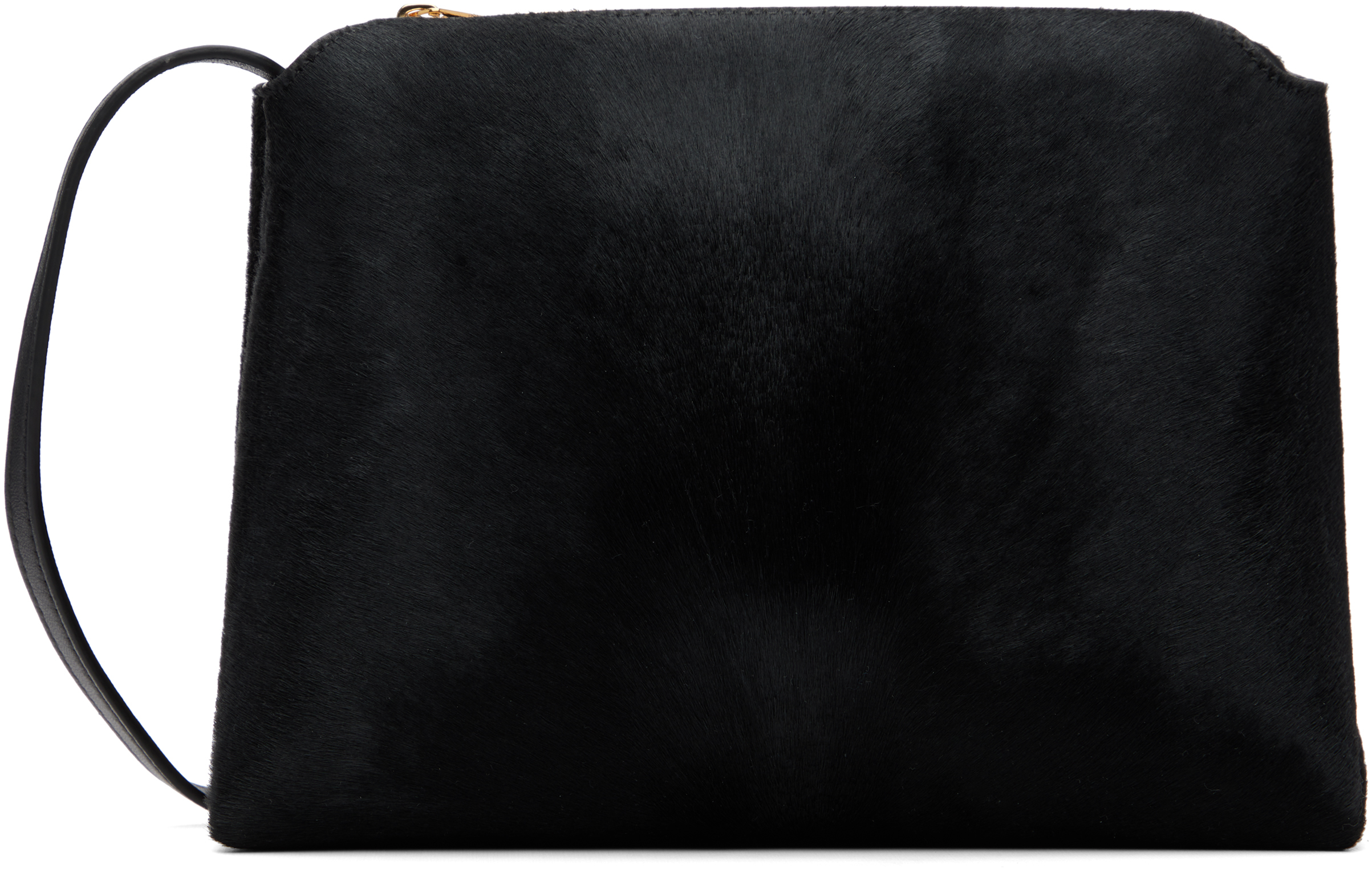【関税込み】KHAITE ブラック Lina クロスボディバッグ Khaite - Lina Black Suede Medium Crossbody Bag | Mitchell Stores