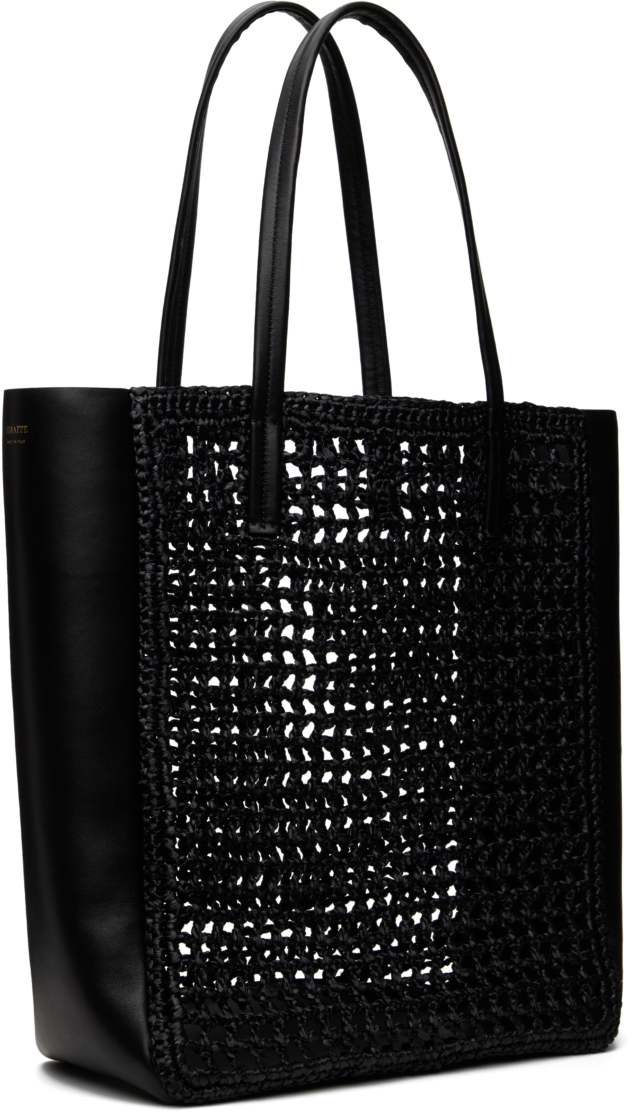 Khaite Tote Zoe Small Aus Raffiabast Mit Leder