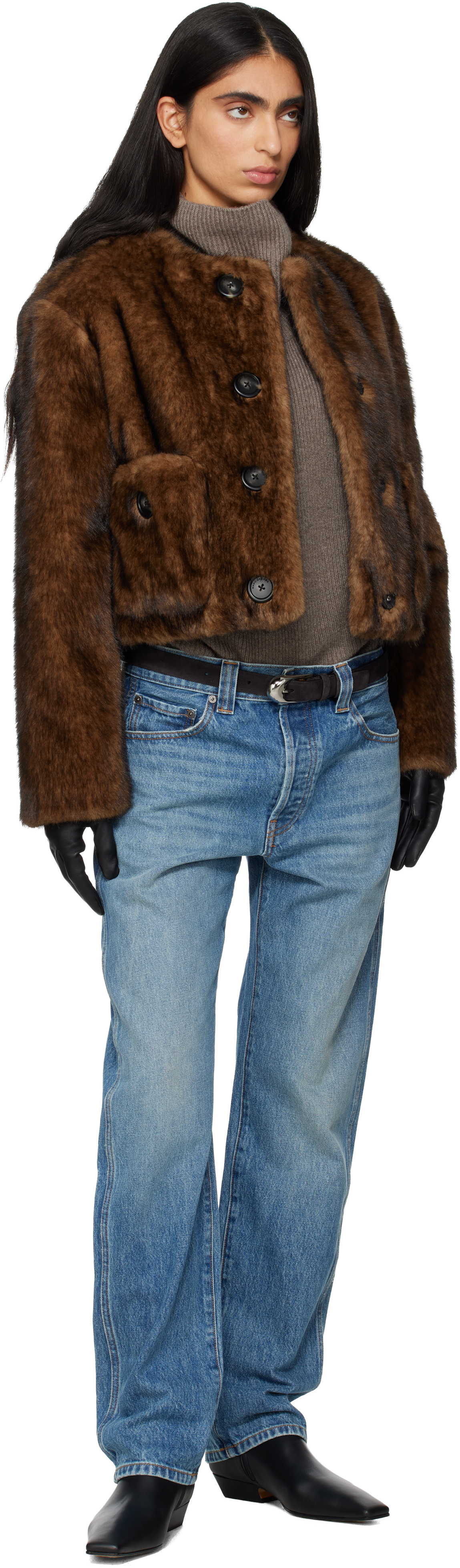 Khaite Nevada Ankle Stretch Boot 40 In Black