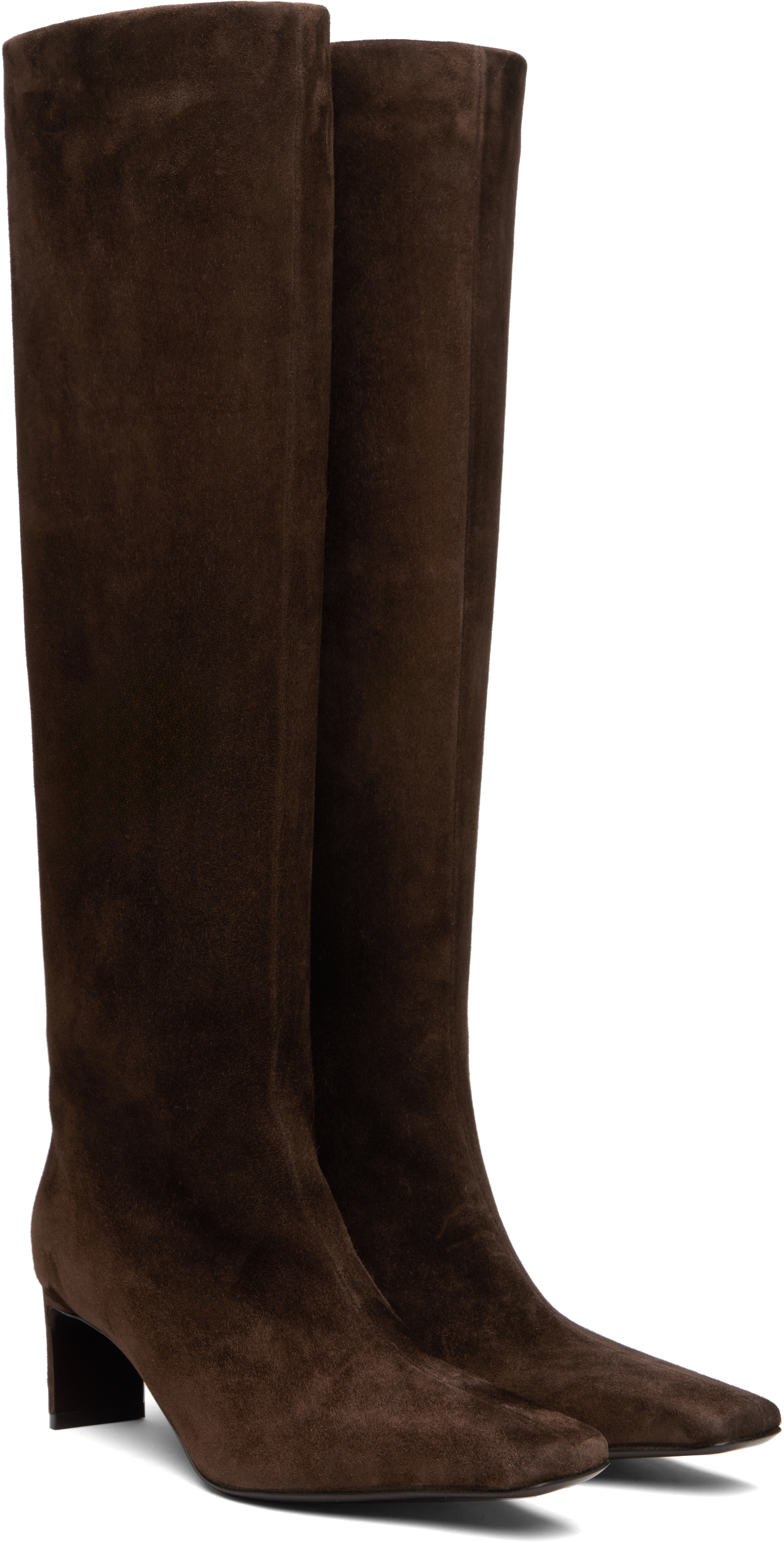 Khaite Brown Ona Knee-high Tall Boots