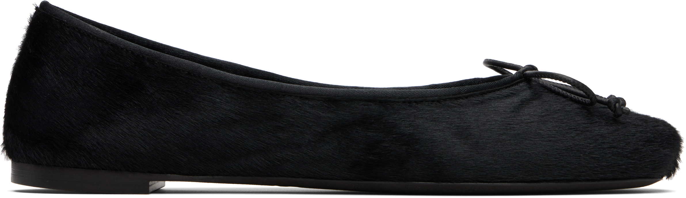 Black Charlotte Ballerina Flats