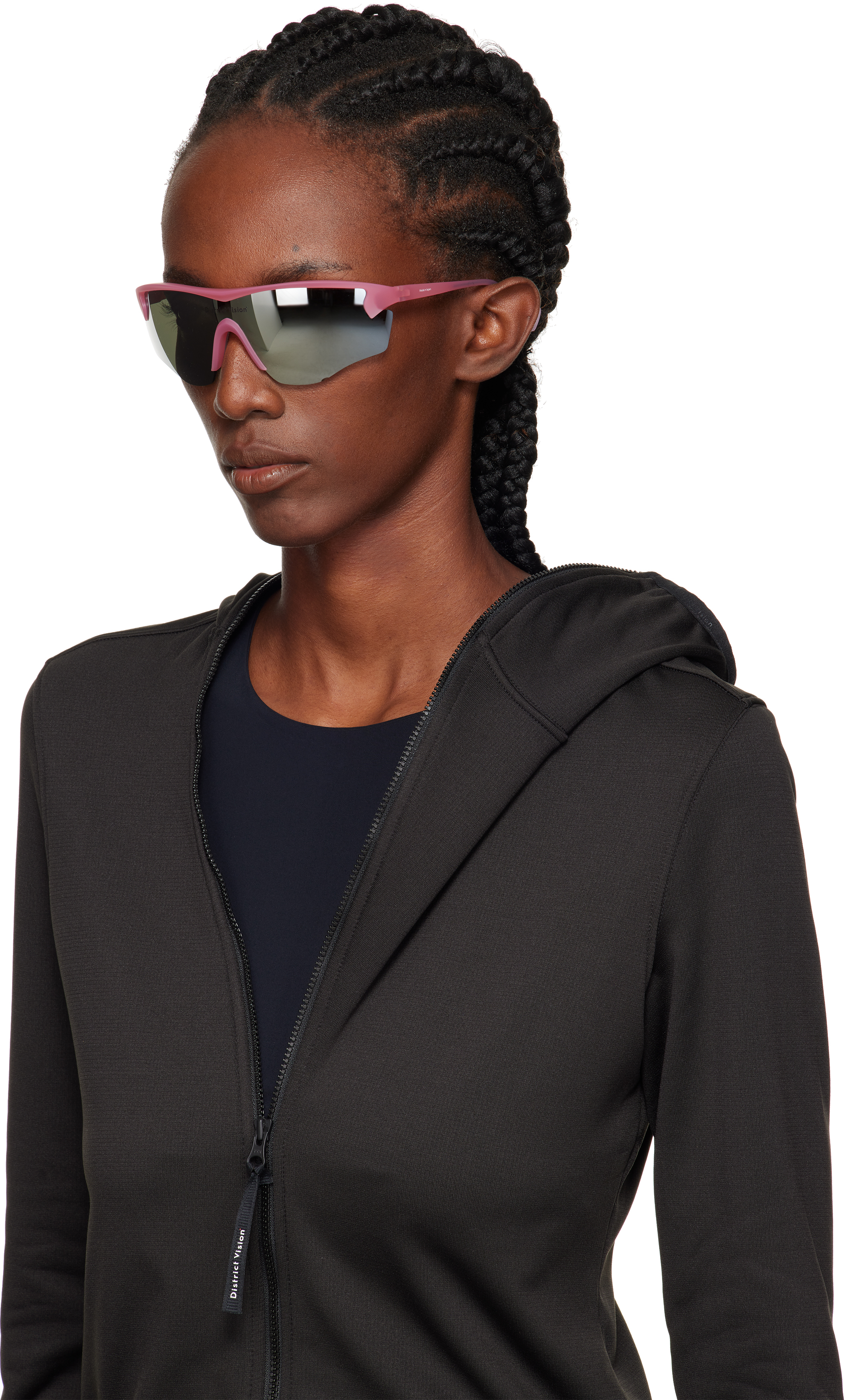 District Vision Pink Junya Racer Sunglasses