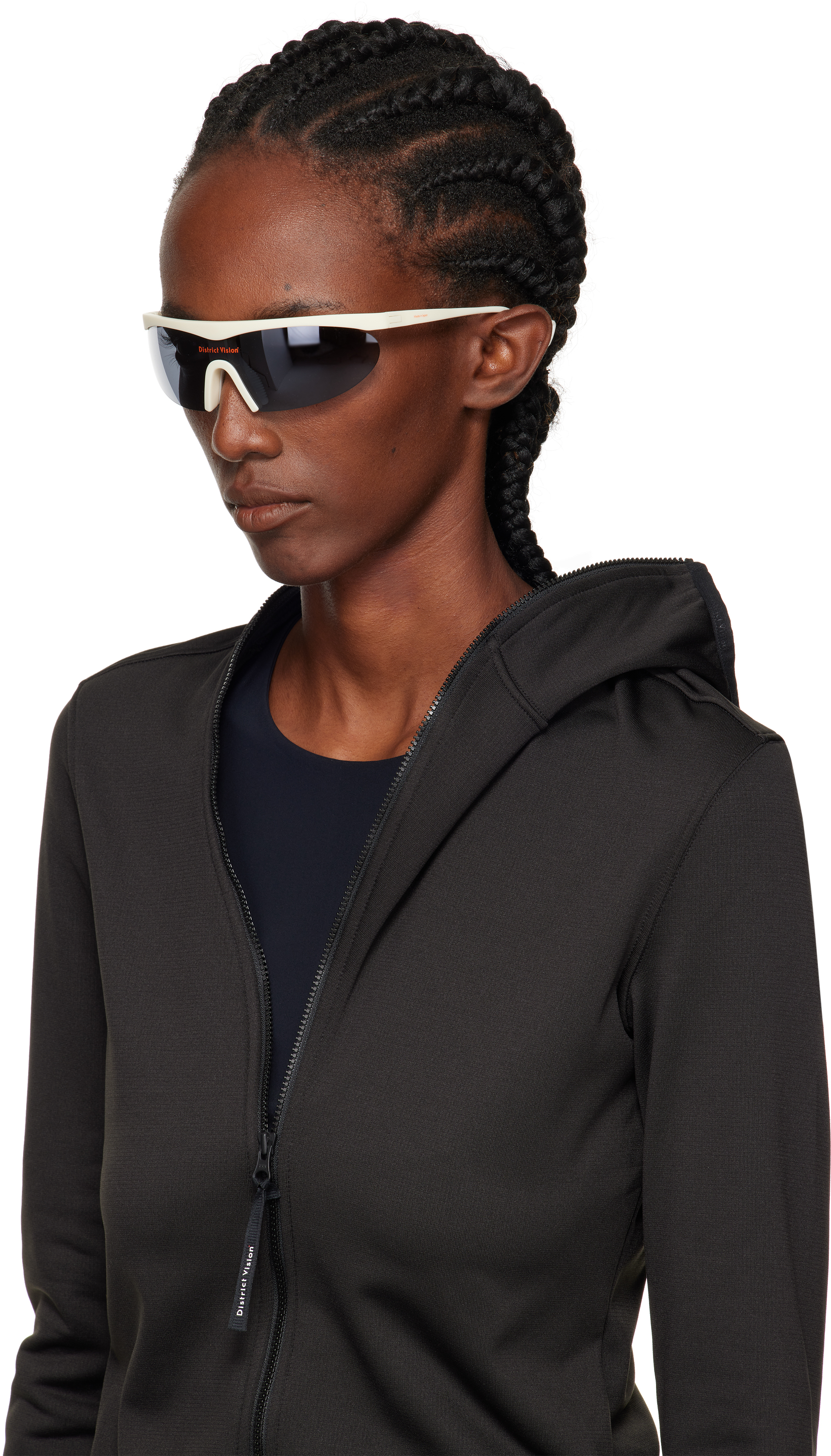 District Vision Beige Koharu Eclipse Sunglasses