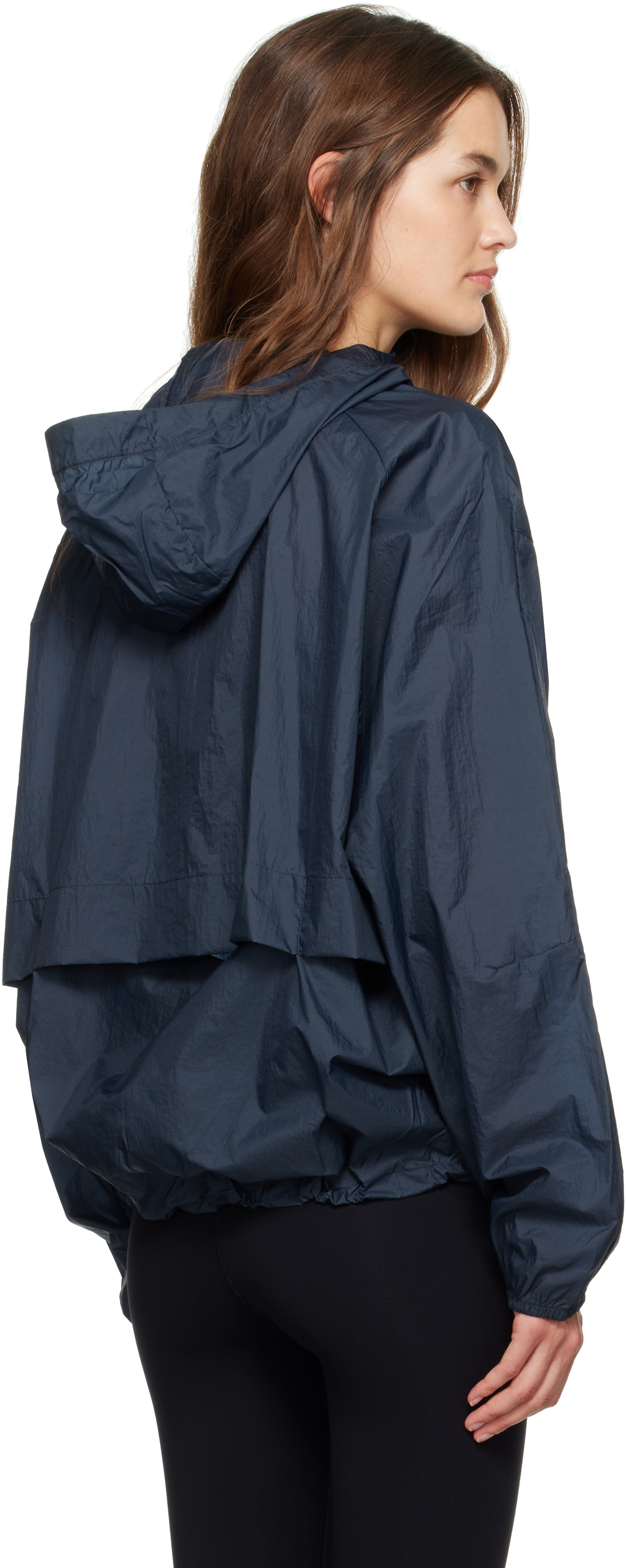 District Vision Navy Ultralight Dwr Windbreaker Jacket In Blue