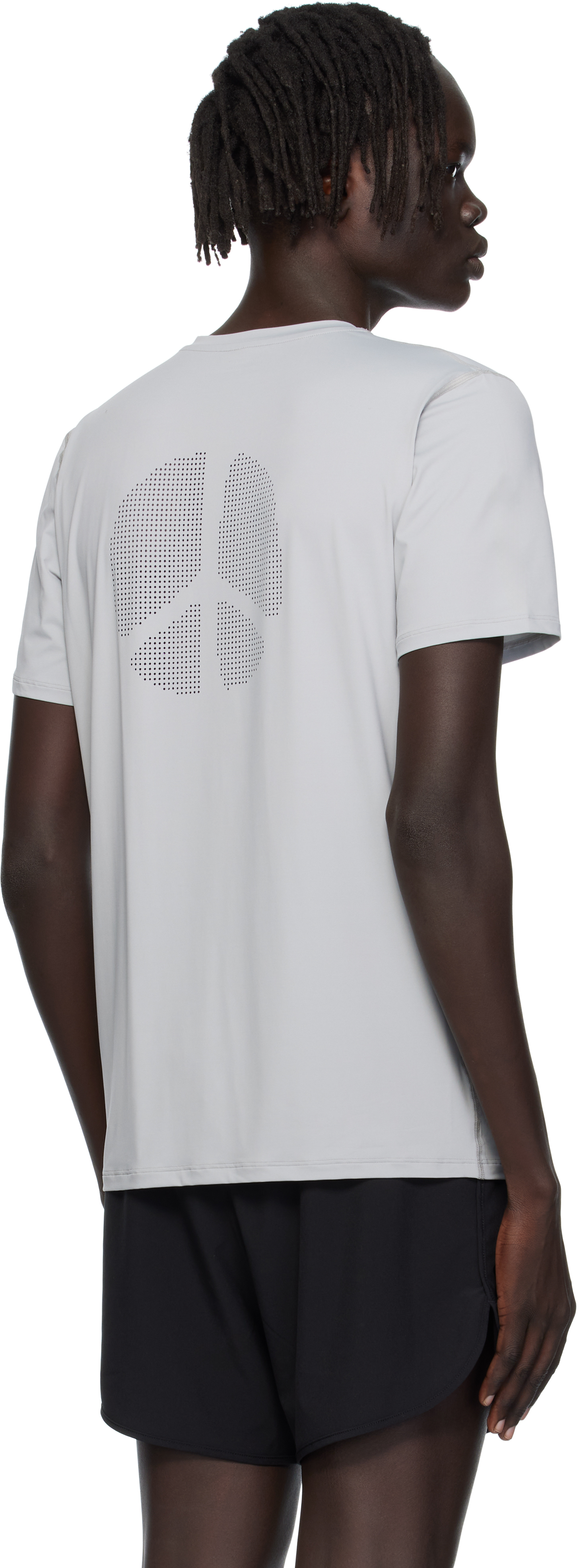 District Vision Gray Ultralight Aloe Short Sleeve T-shirt In White