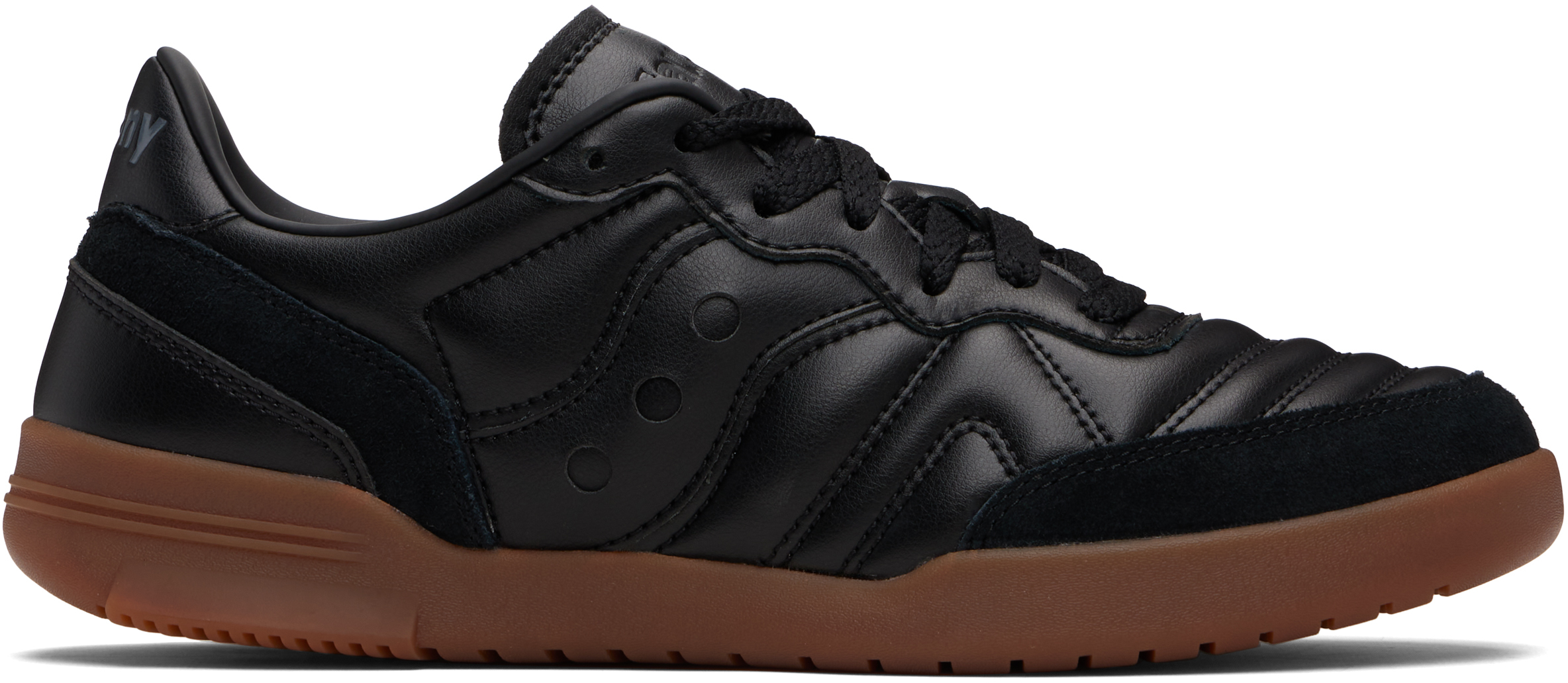 Black 586i Leather Sneakers