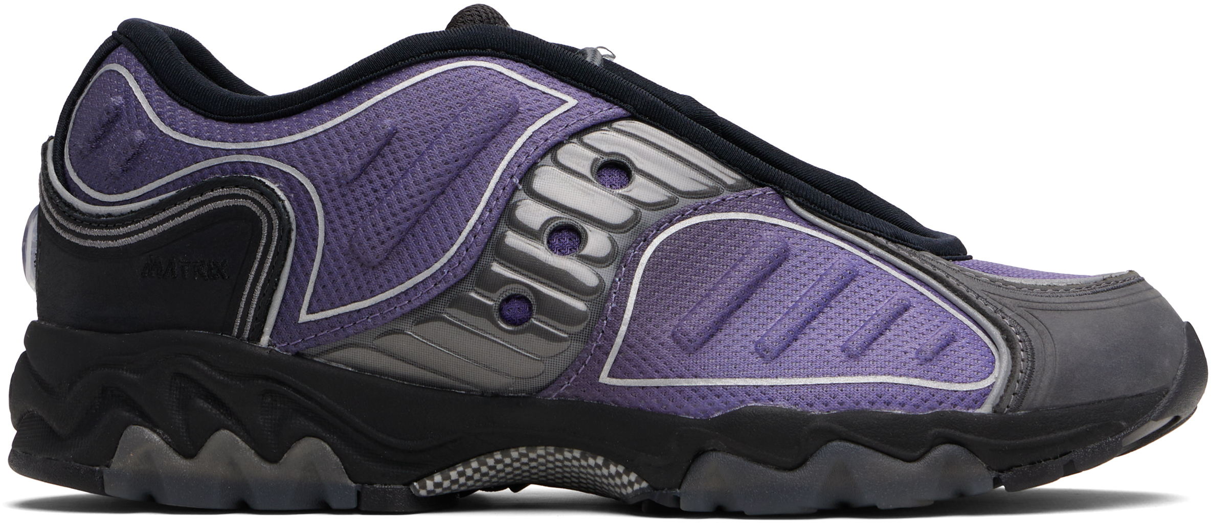Purple & Black Matrix Fade Sneakers