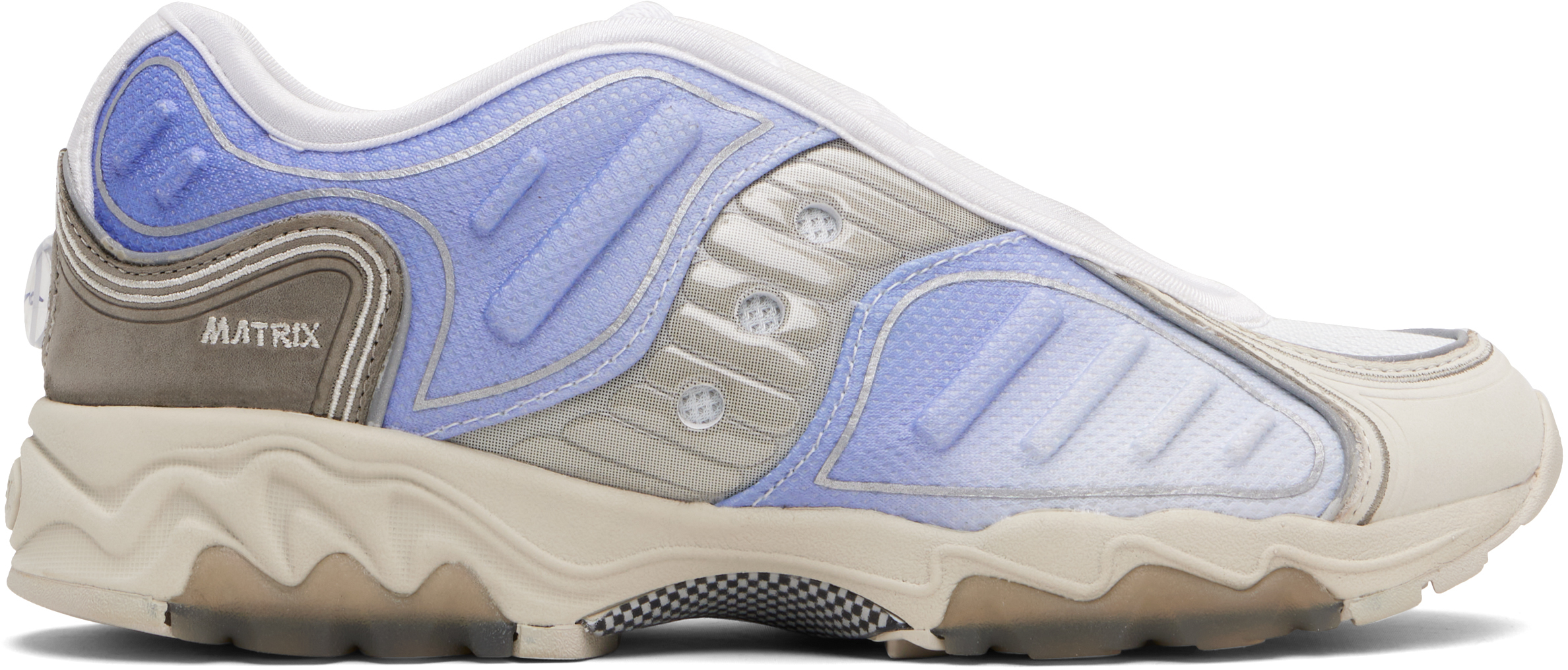 Blue & Gray Matrix Fade Sneakers