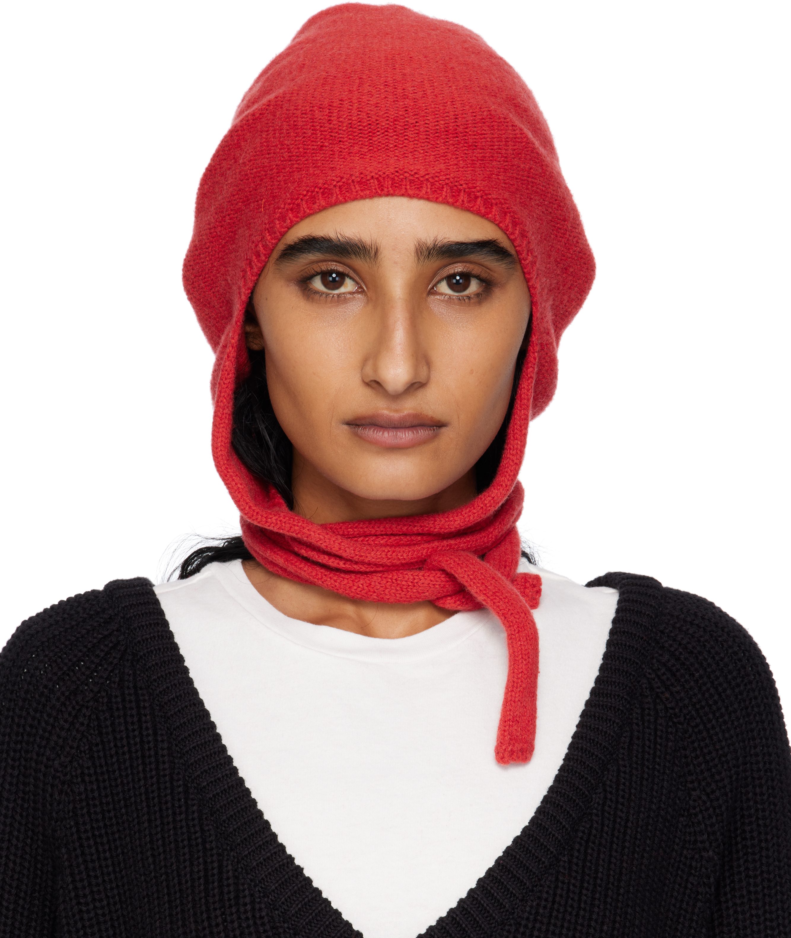 Red Tier Hood Beanie