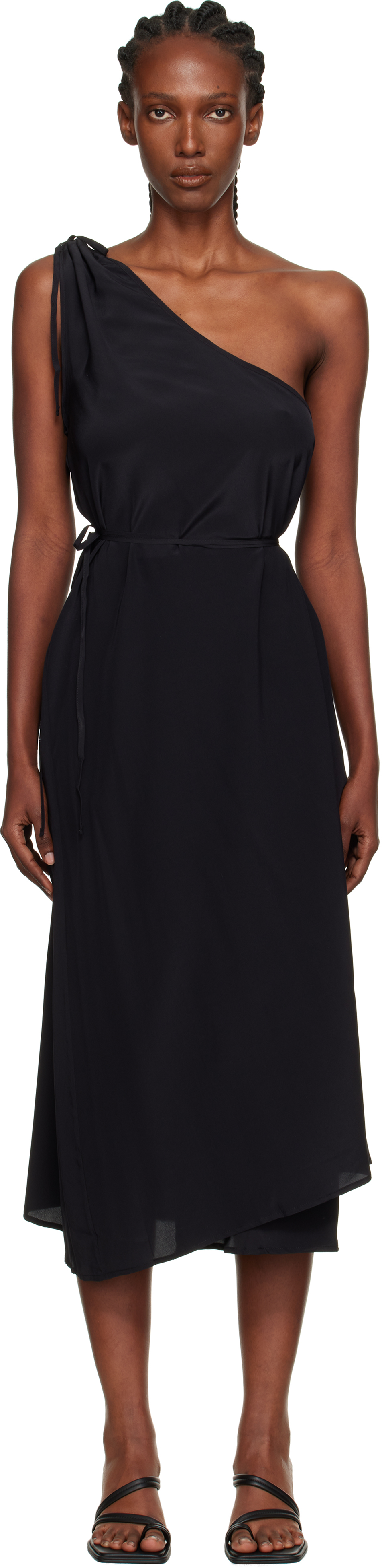 Black View Midi Dress