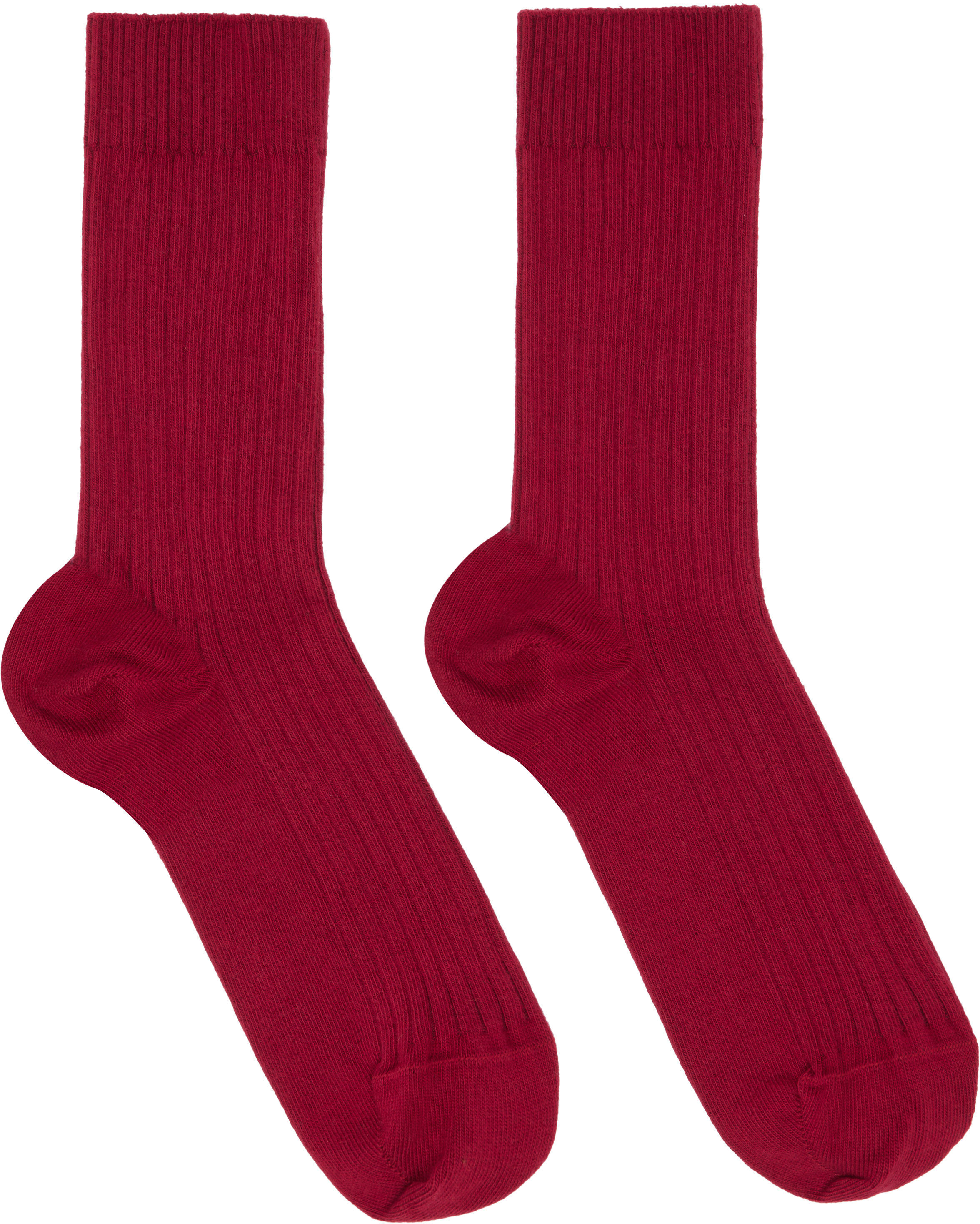 Baserange Three-pack Multicolor Organic Cotton Rib Overankle Socks In Multi