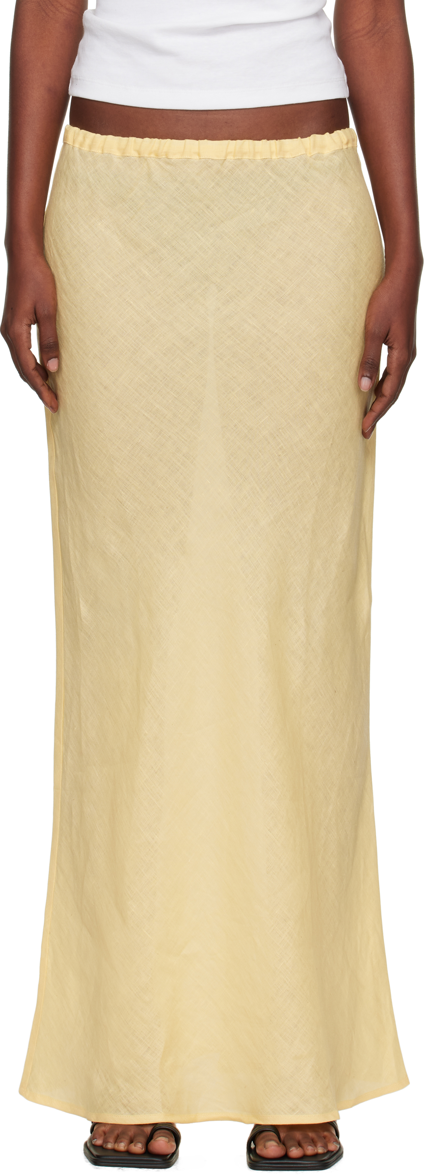 Yellow Dydine Maxi Skirt