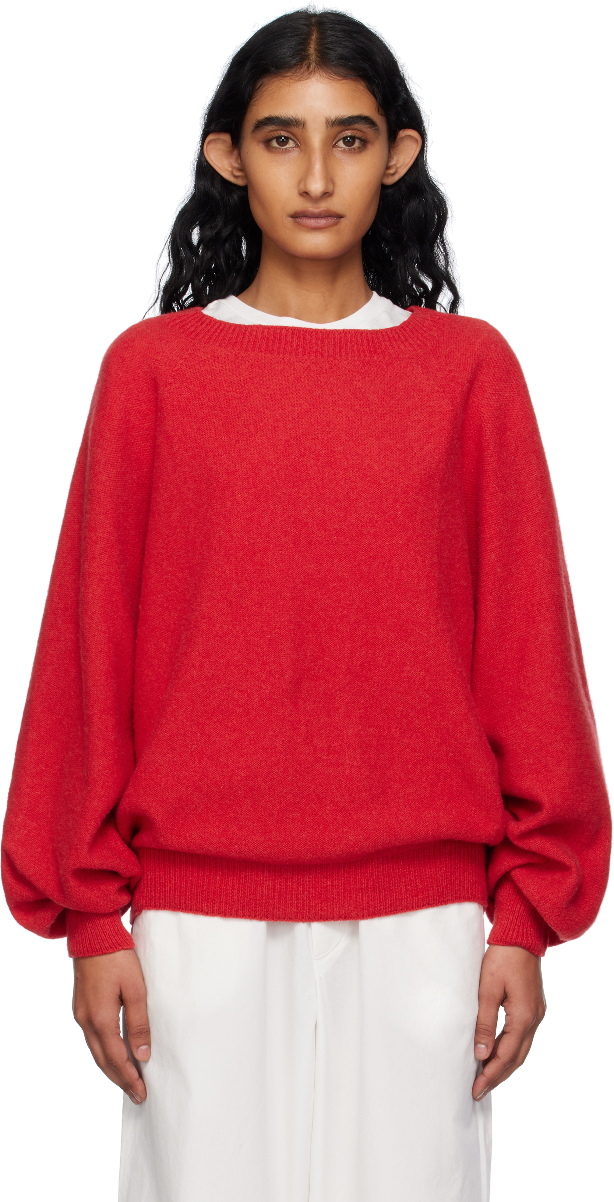 Red Soar Purl Sweater