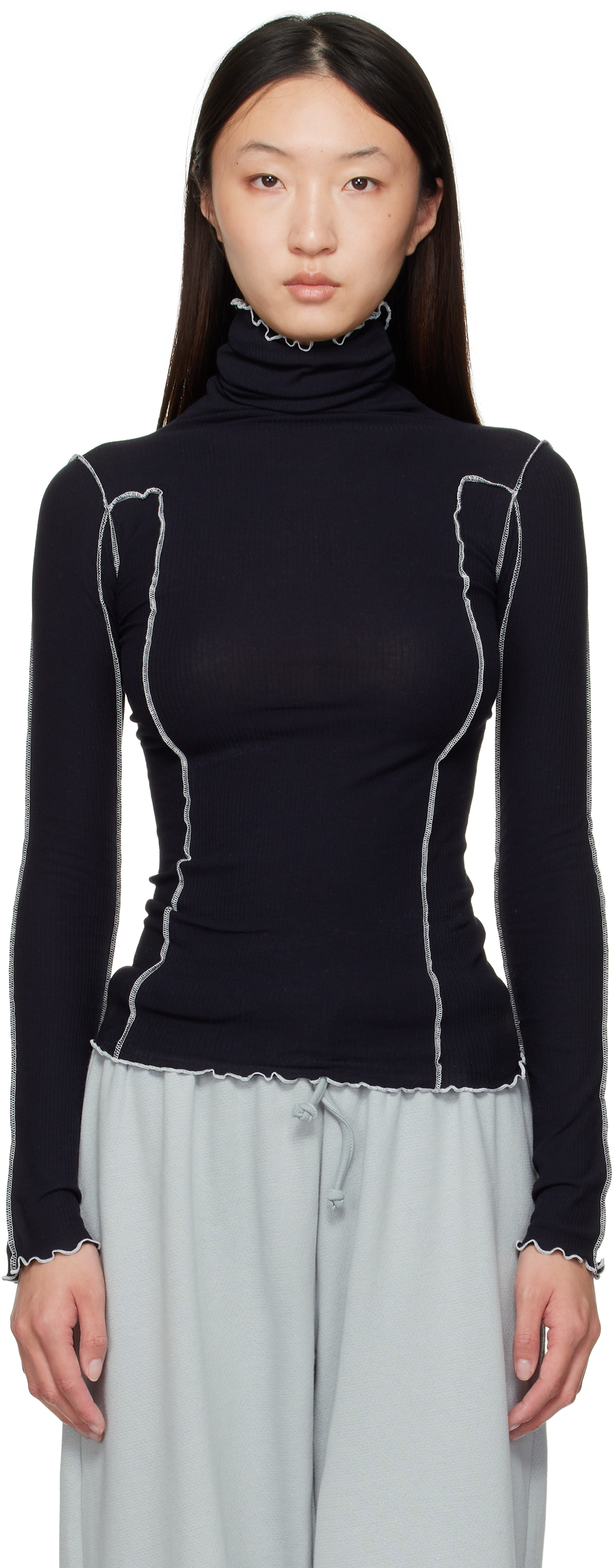 Navy Omato Turtleneck