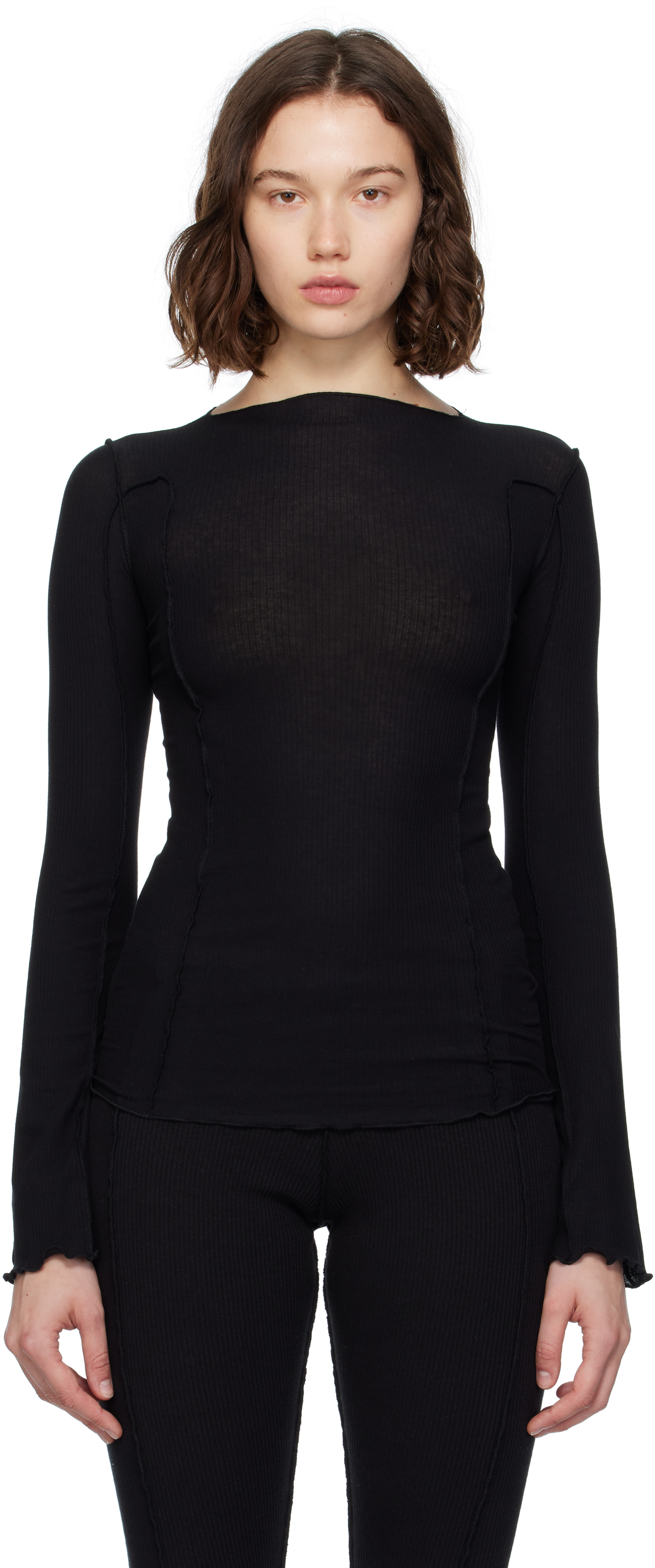 Baserange Black Omato Long Sleeve T-shirt