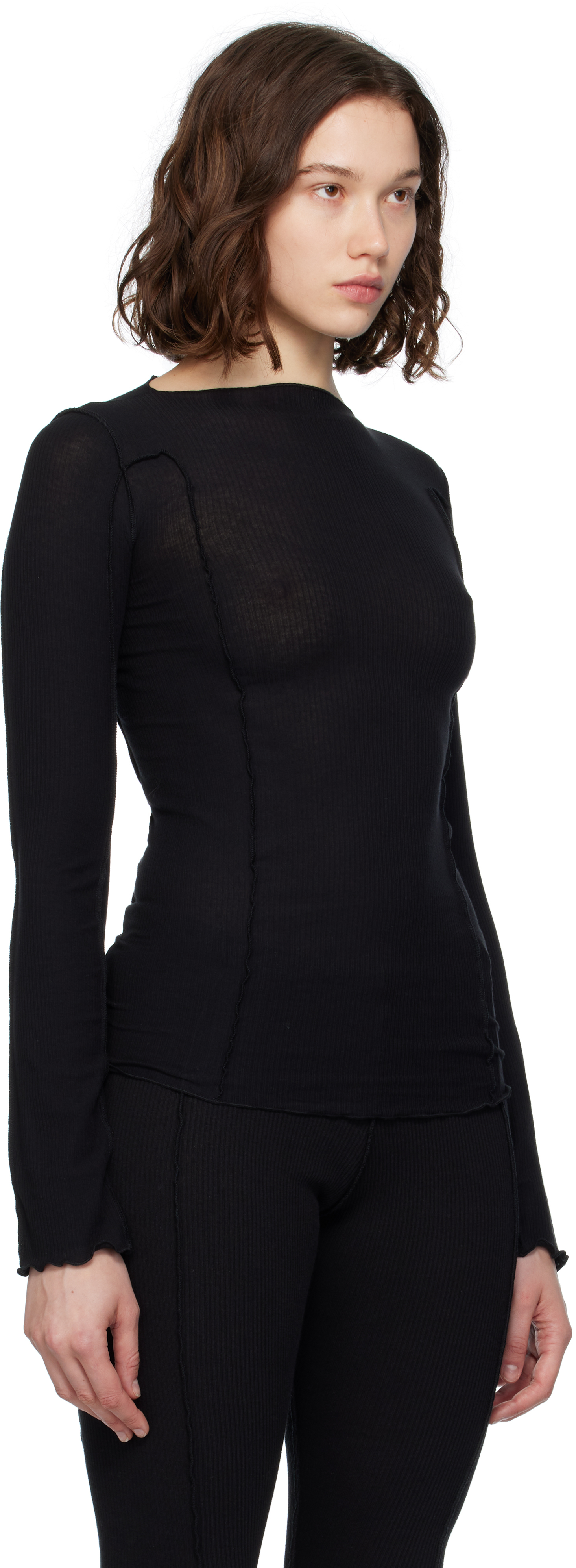 Baserange Black Omato Long Sleeve T-shirt