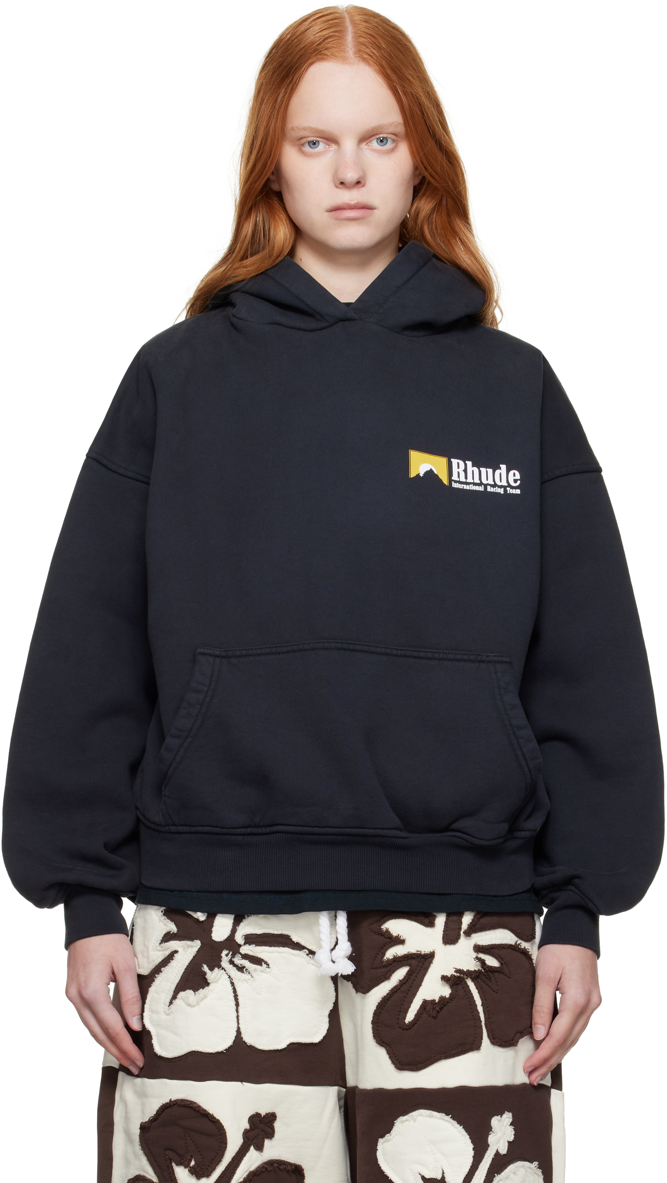 Black International Racing Logo Hoodie