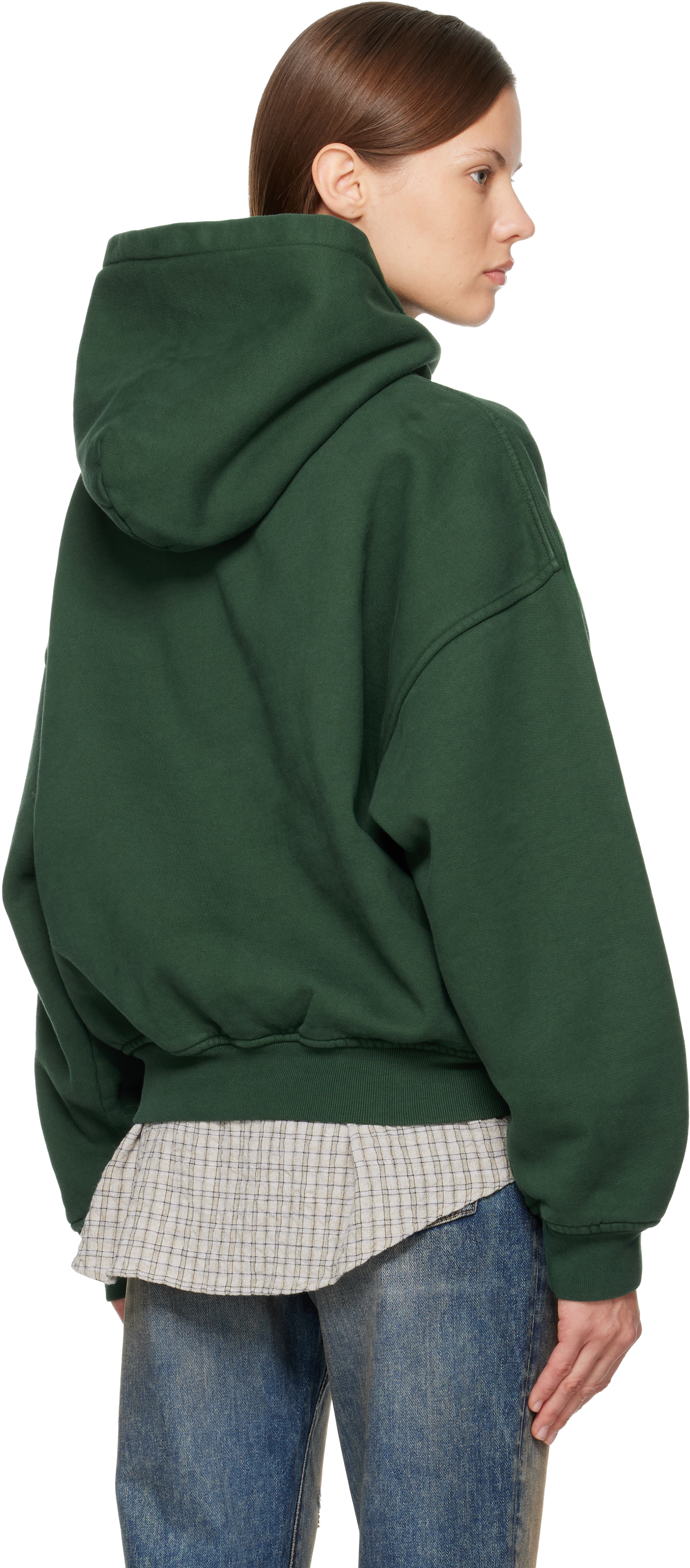 Rhude Green 'thousand Palms' Hoodie In Green