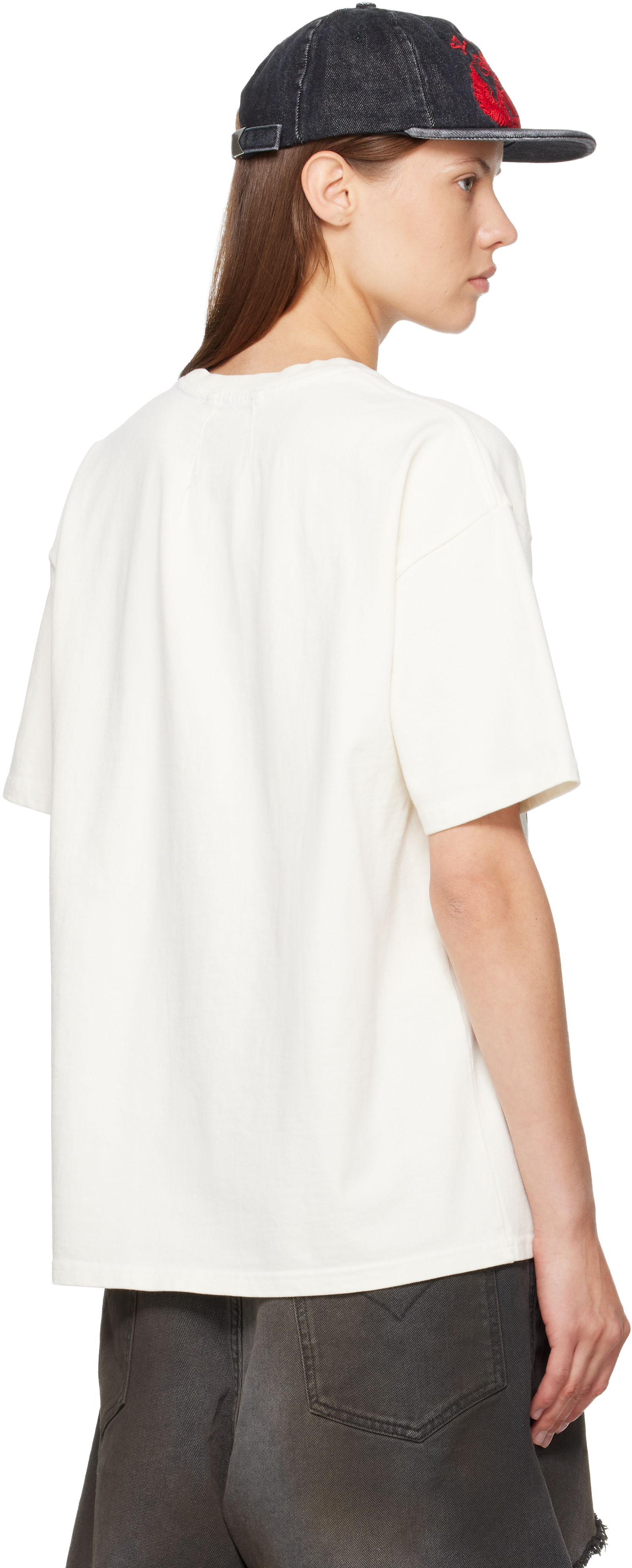 Rhude White 'youth Of America' T-shirt In Neutral