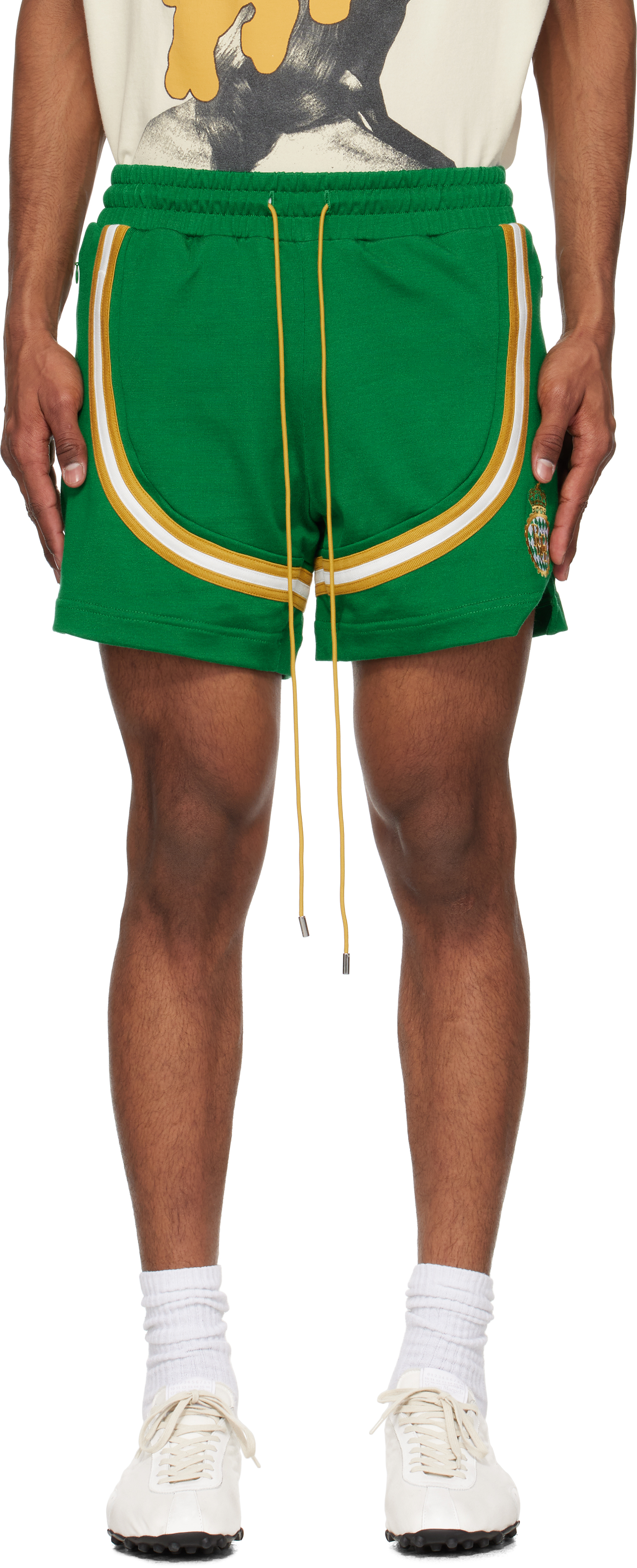 Green Crest Veille Track Shorts