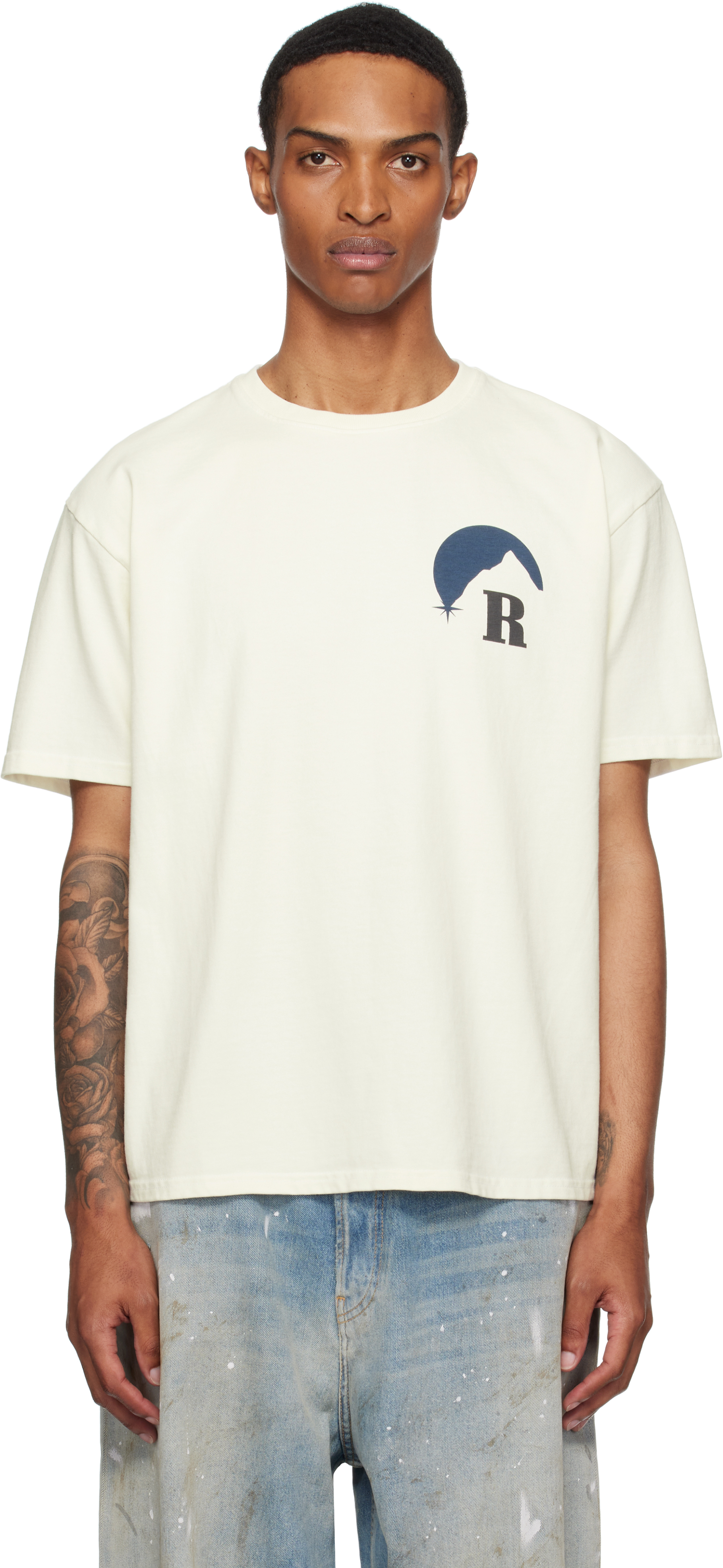【関税込み】Rhude オフホワイト Moonlight Tシャツ Rhude - Moonlight T-shirt | HBX - Globally Curated Fashion