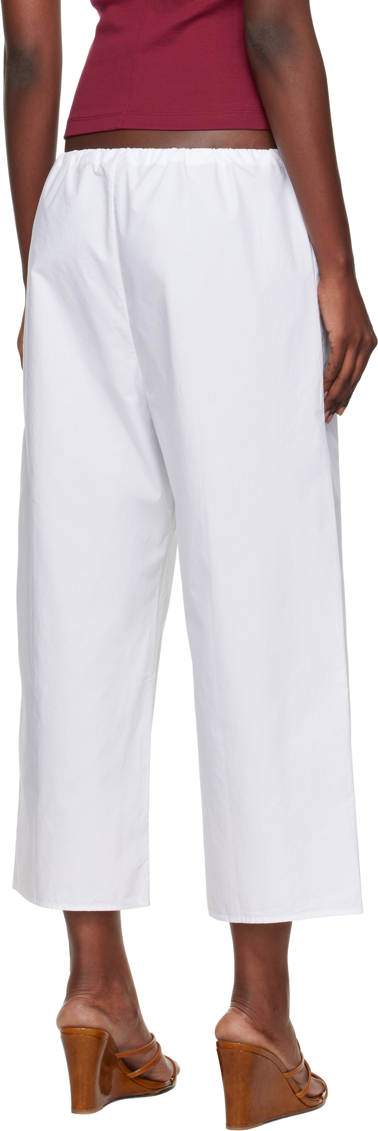 Flore Flore White Josephine Lounge Pants In White