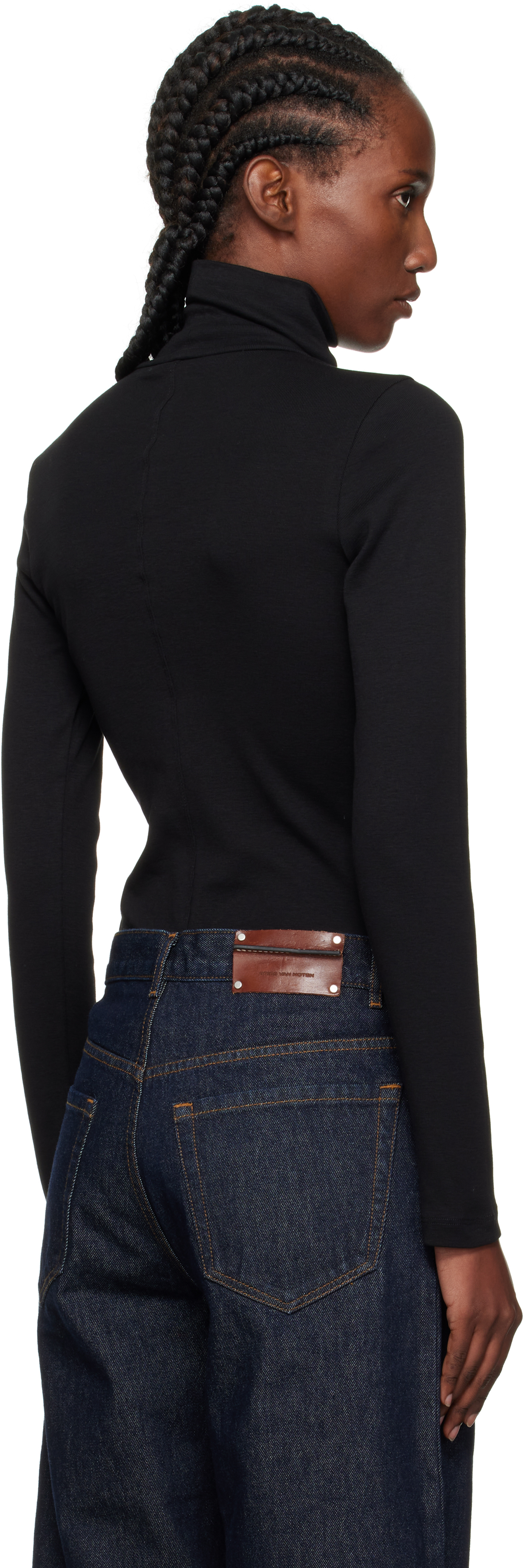 Flore Flore Black Dinah Turtleneck In Black