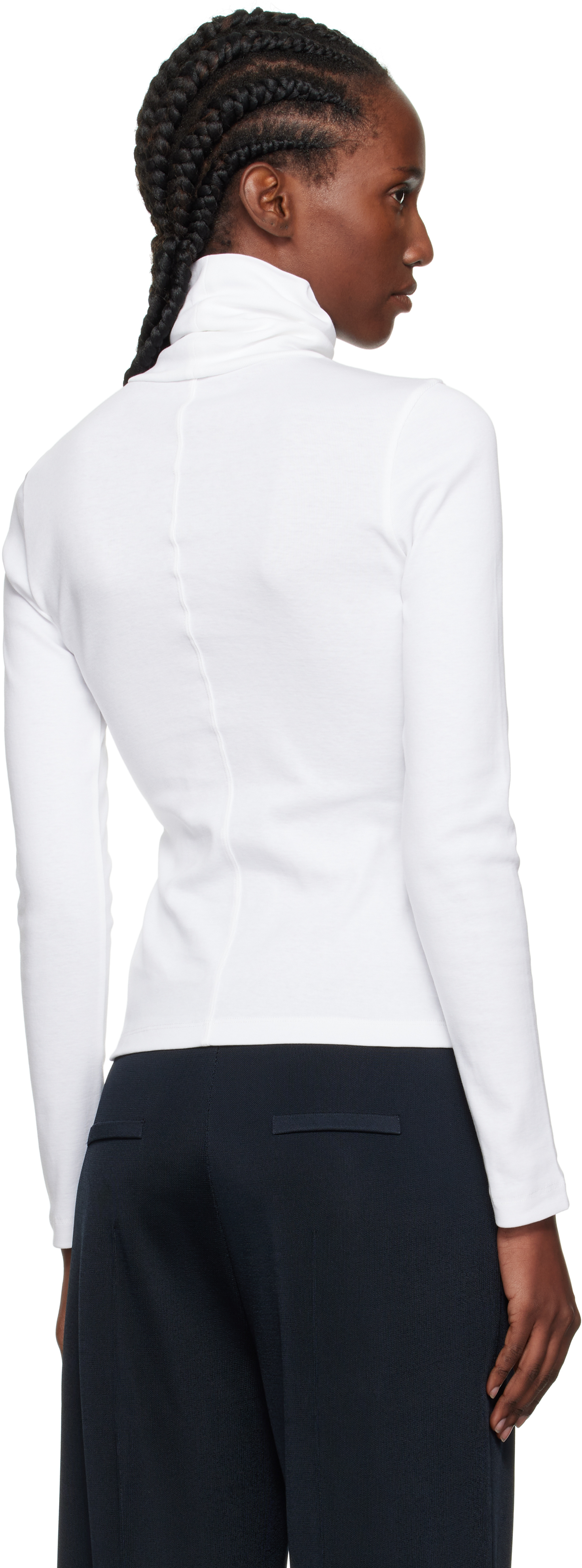 Flore Flore White Dinah Turtleneck In White