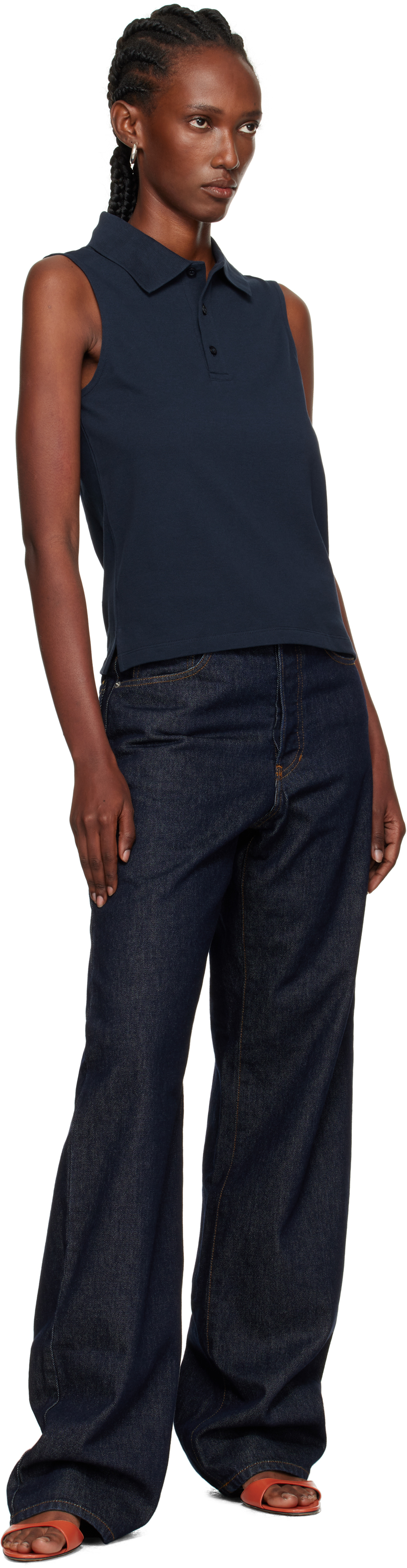Flore Flore Navy Lauren Polo In Blue