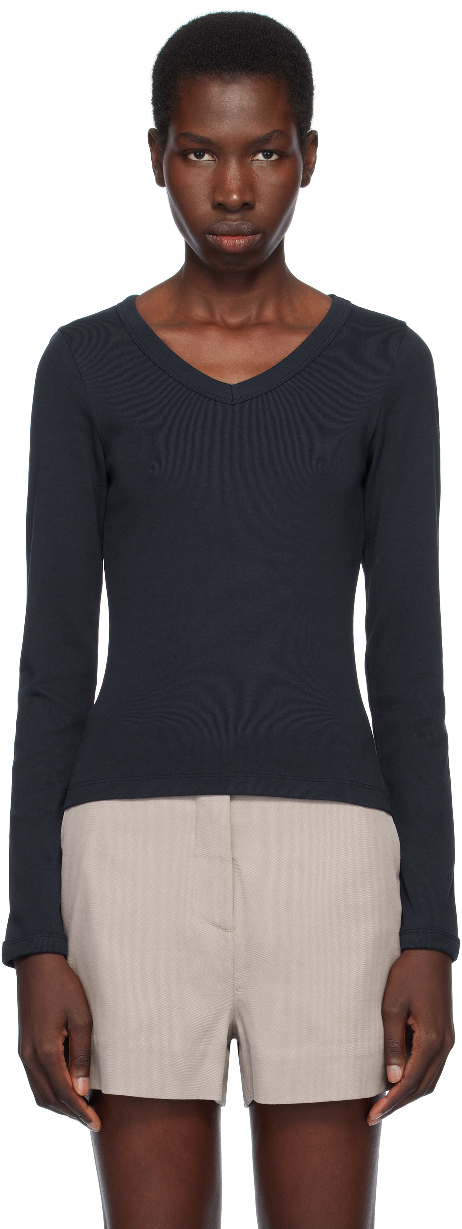 Flore Flore Navy Jill Longsleeve T-shirt