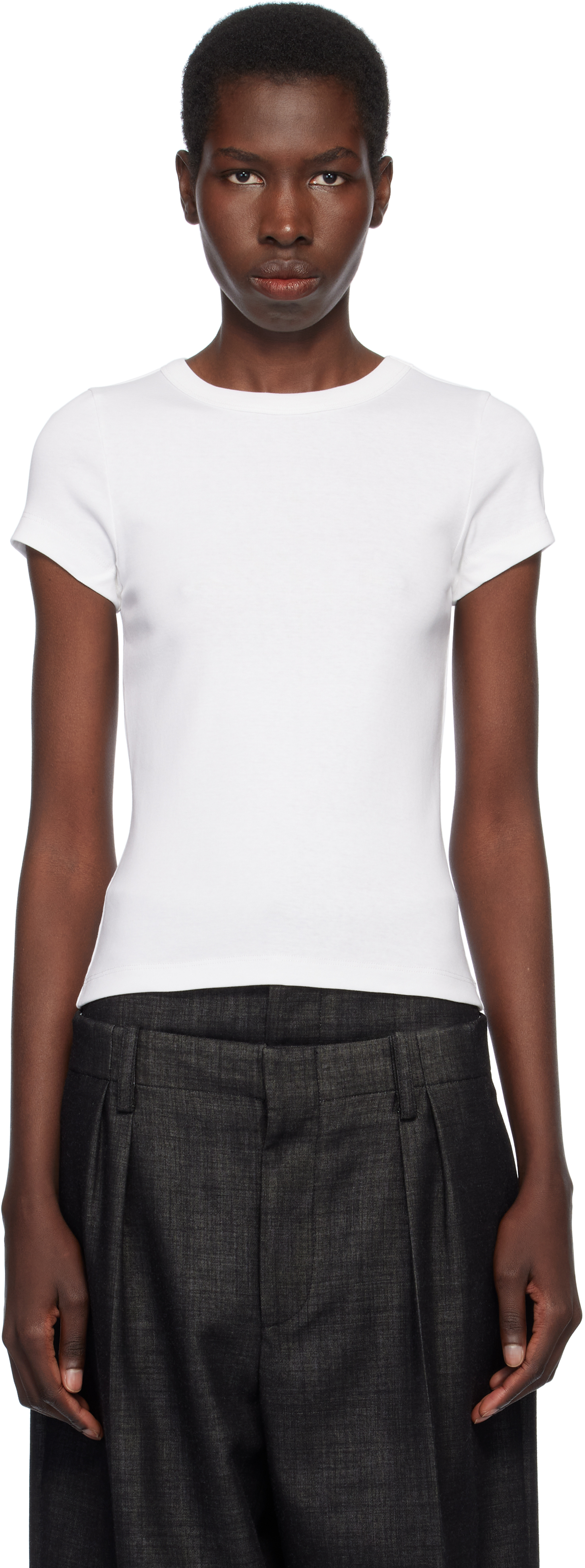 Flore Flore White Car Baby T-shirt